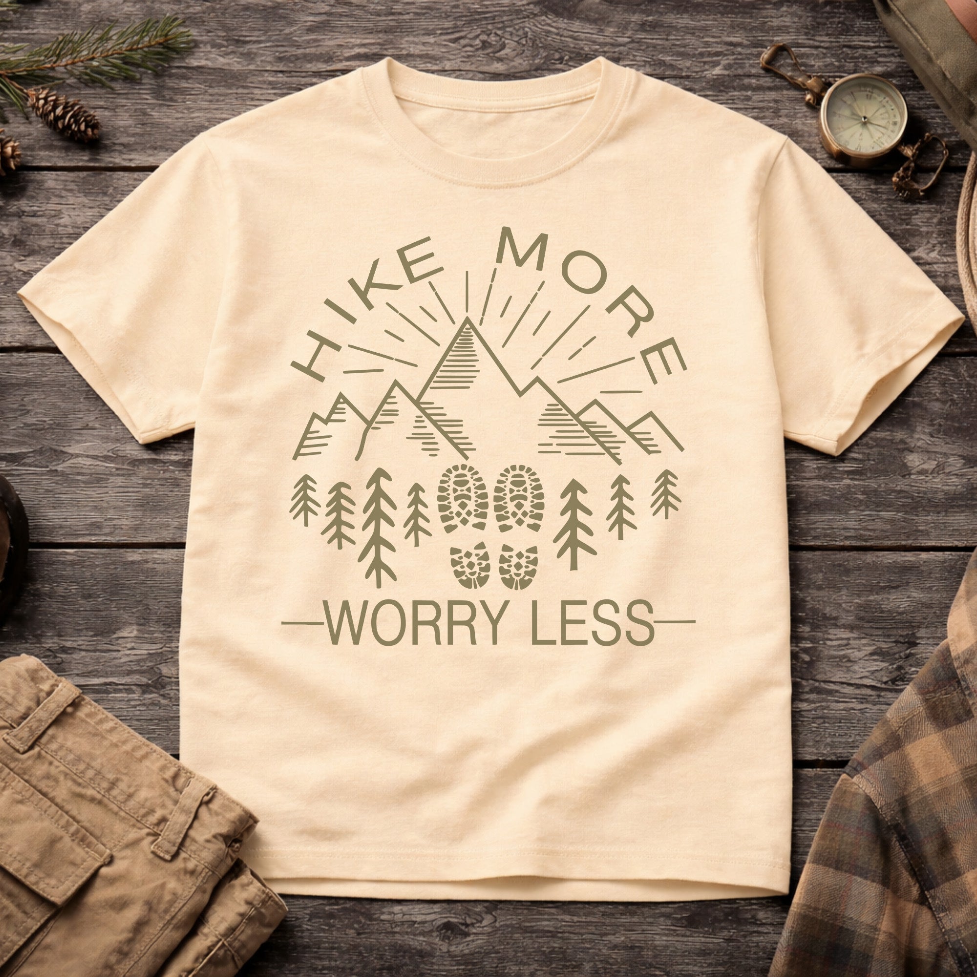 Banana Hike More Worry Less T-Shirt