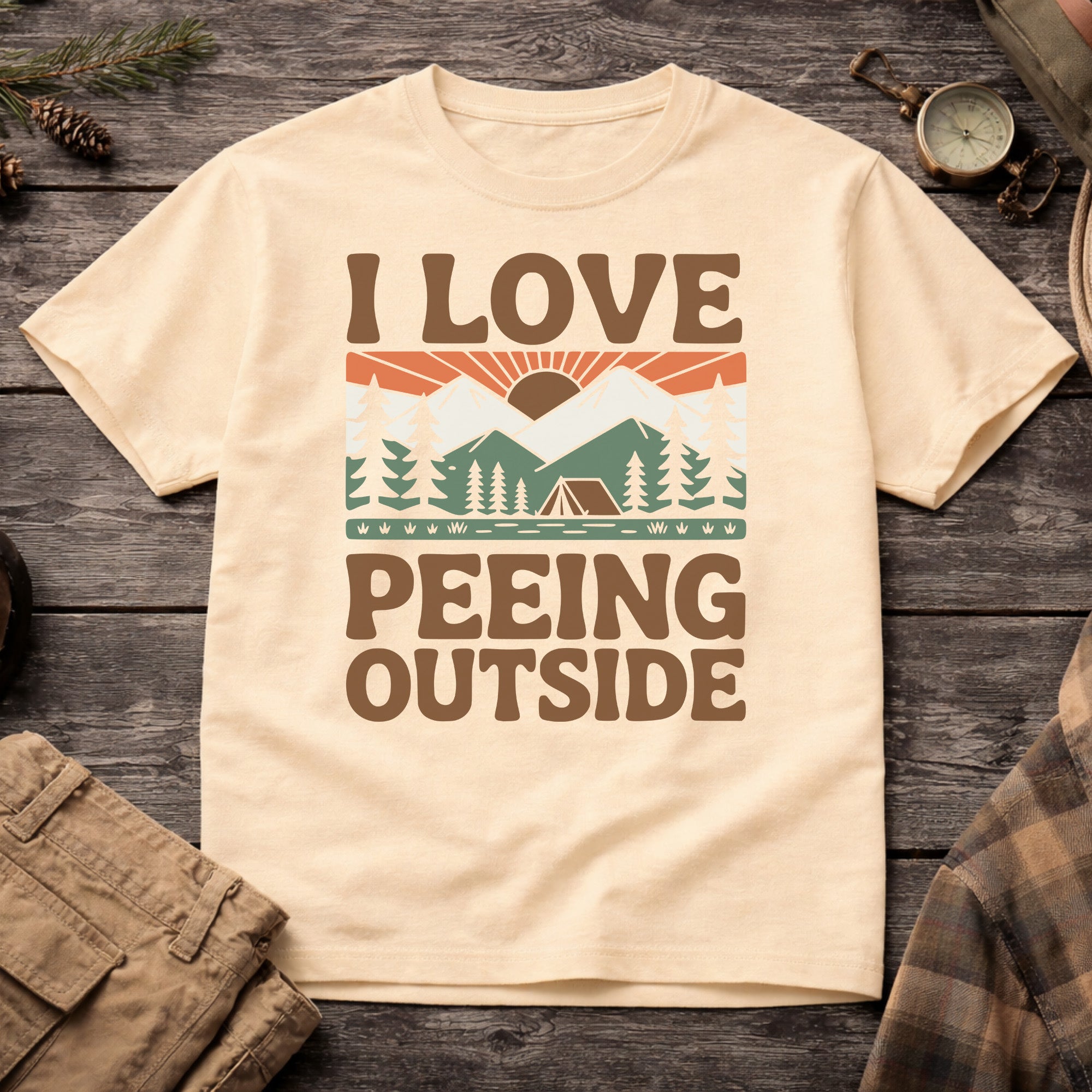 Banana I Love Peeing Outside T-Shirt