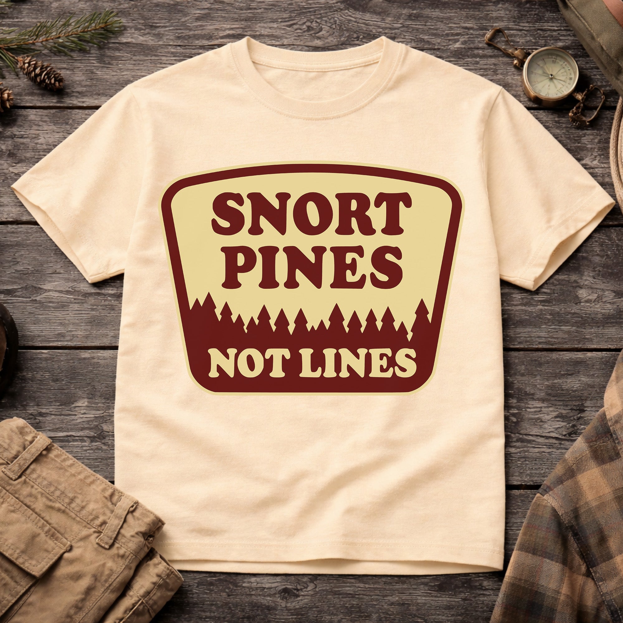 Banana Snort Pines Not Lines T-Shirt