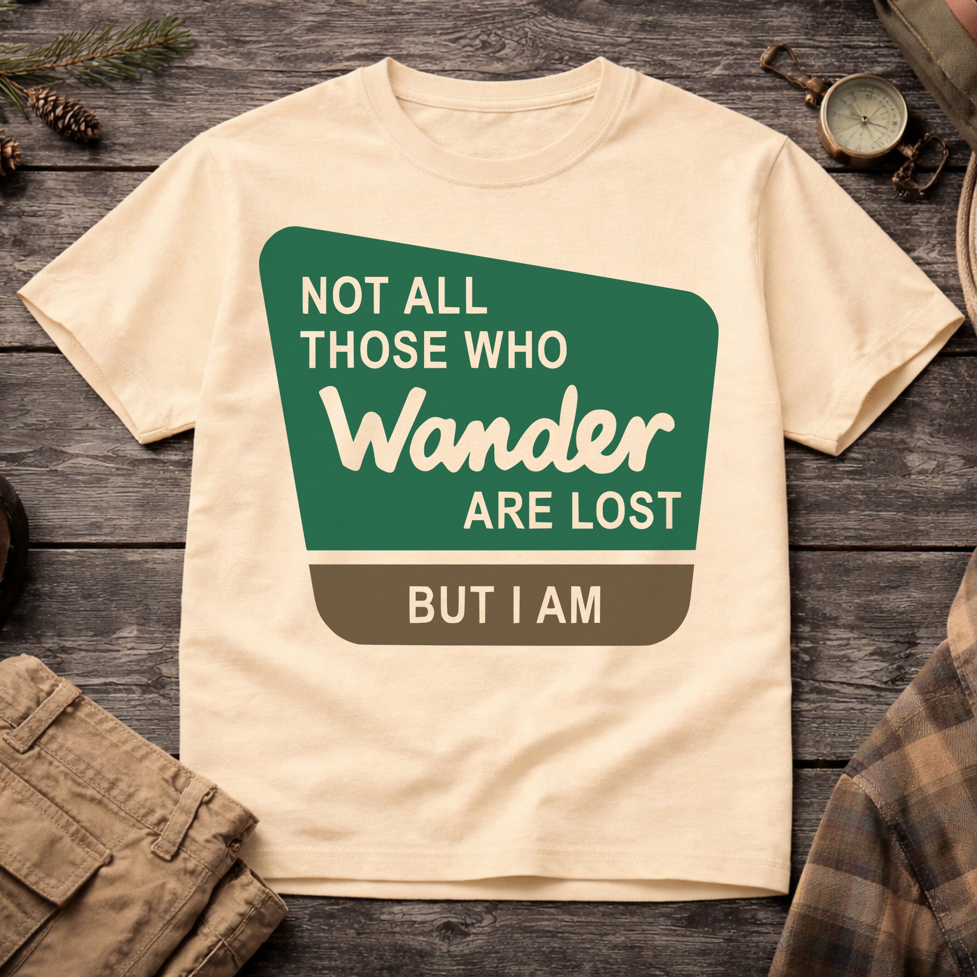 Banana Not All Who Wander Are Lost T-Shirt