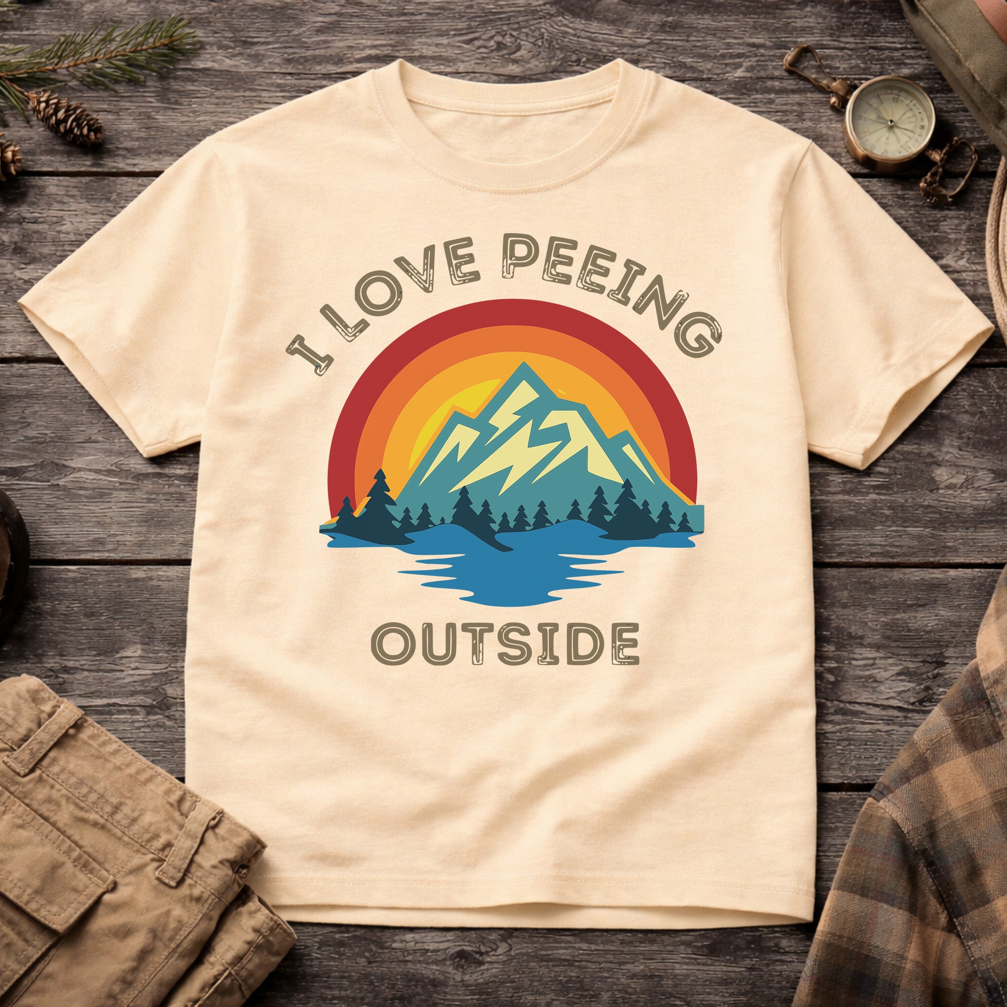 Banana I Love Peeing Outside T-Shirt