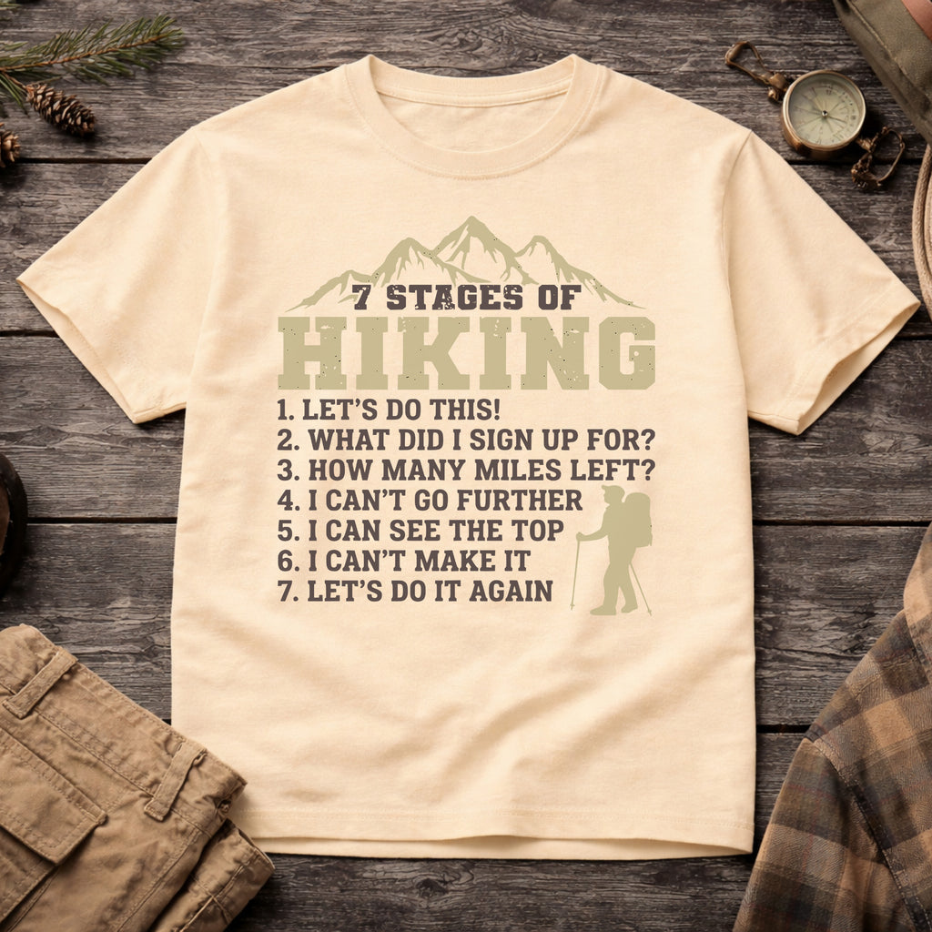 Banana 7 Stages of Hiking T-Shirt