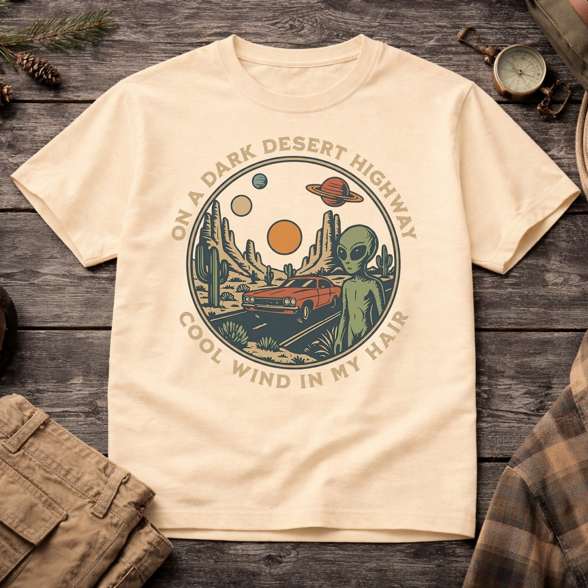 Banana On a Desert Highway T-Shirt