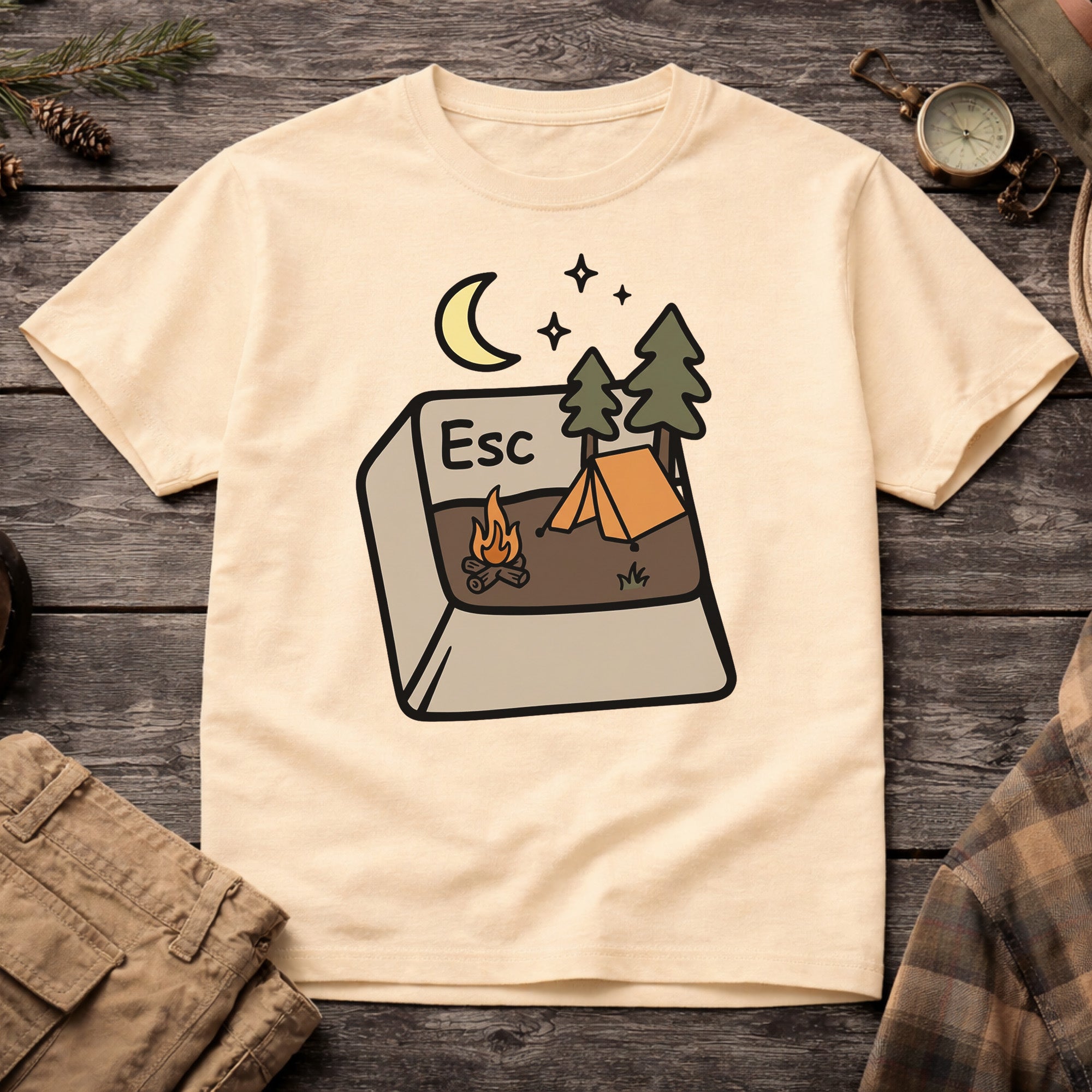 Banana Escape Keyboard Button Nature T-Shirt