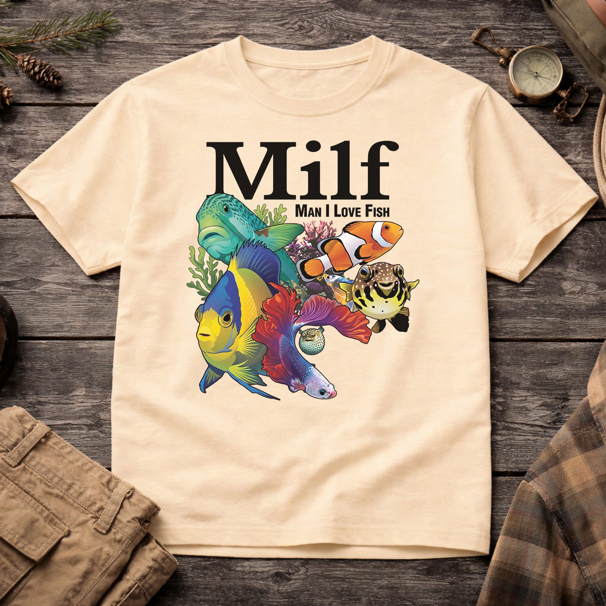 Banana Milf - Man I Love Fish T-Shirt