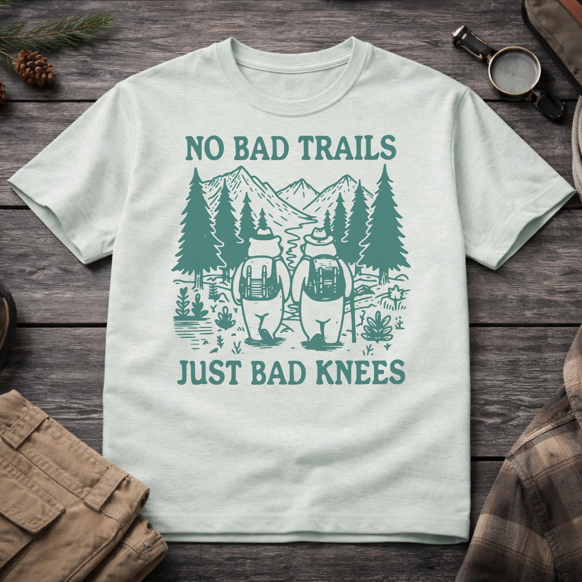 No Bad Trails, Just Bad Knees T-Shirt