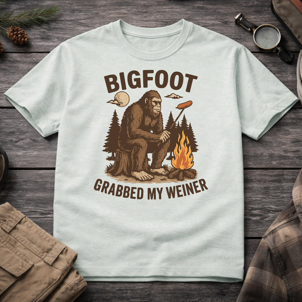 Bigfoot Grabbed My Weiner T-Shirt