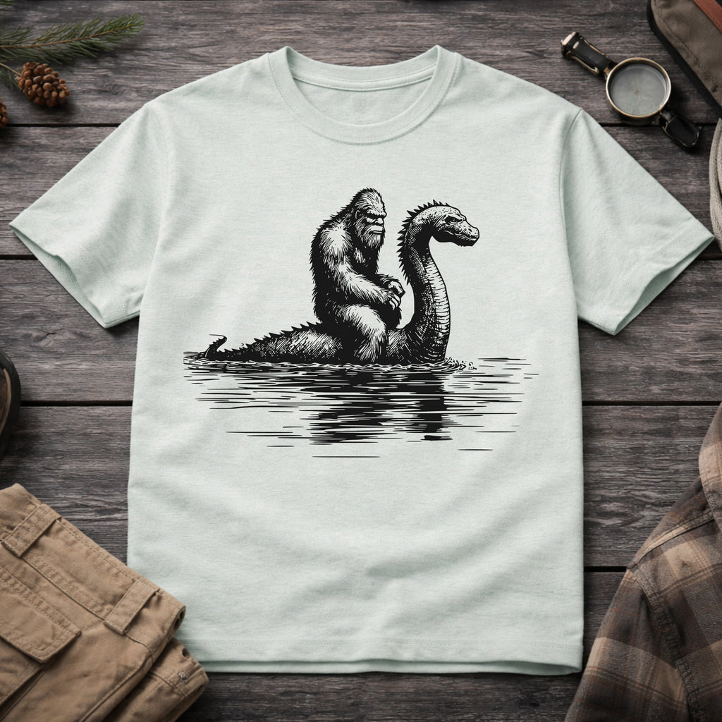 Bigfoot Loch Ness Monster T-Shirt