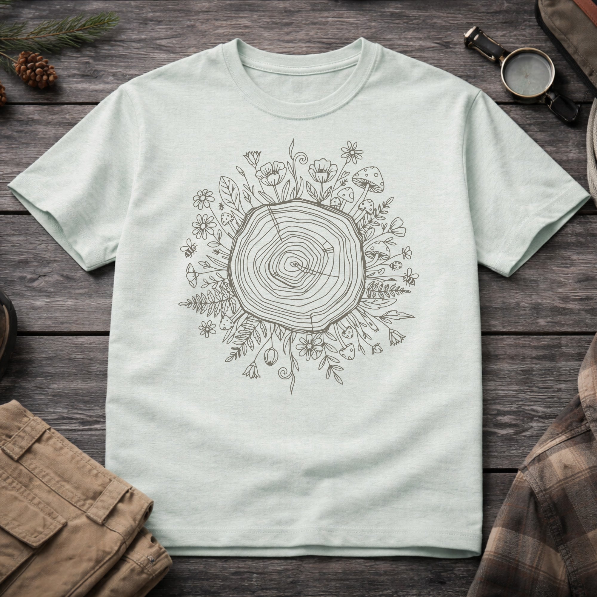 Floral Tree Root T-Shirt