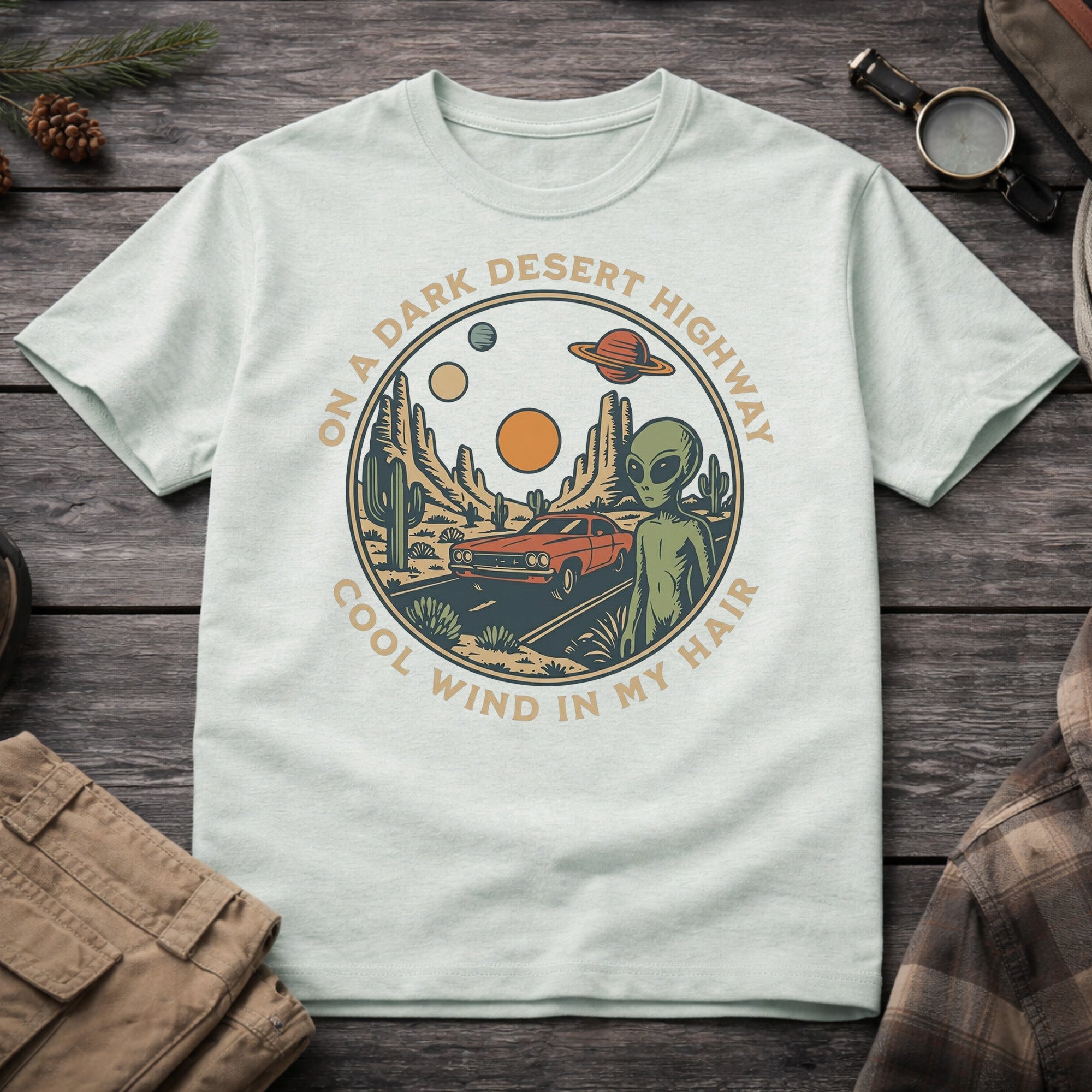 On a Desert Highway T-Shirt