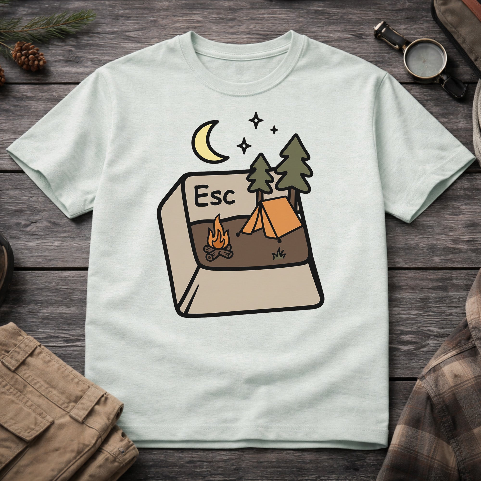 Escape Keyboard Button Nature T-Shirt