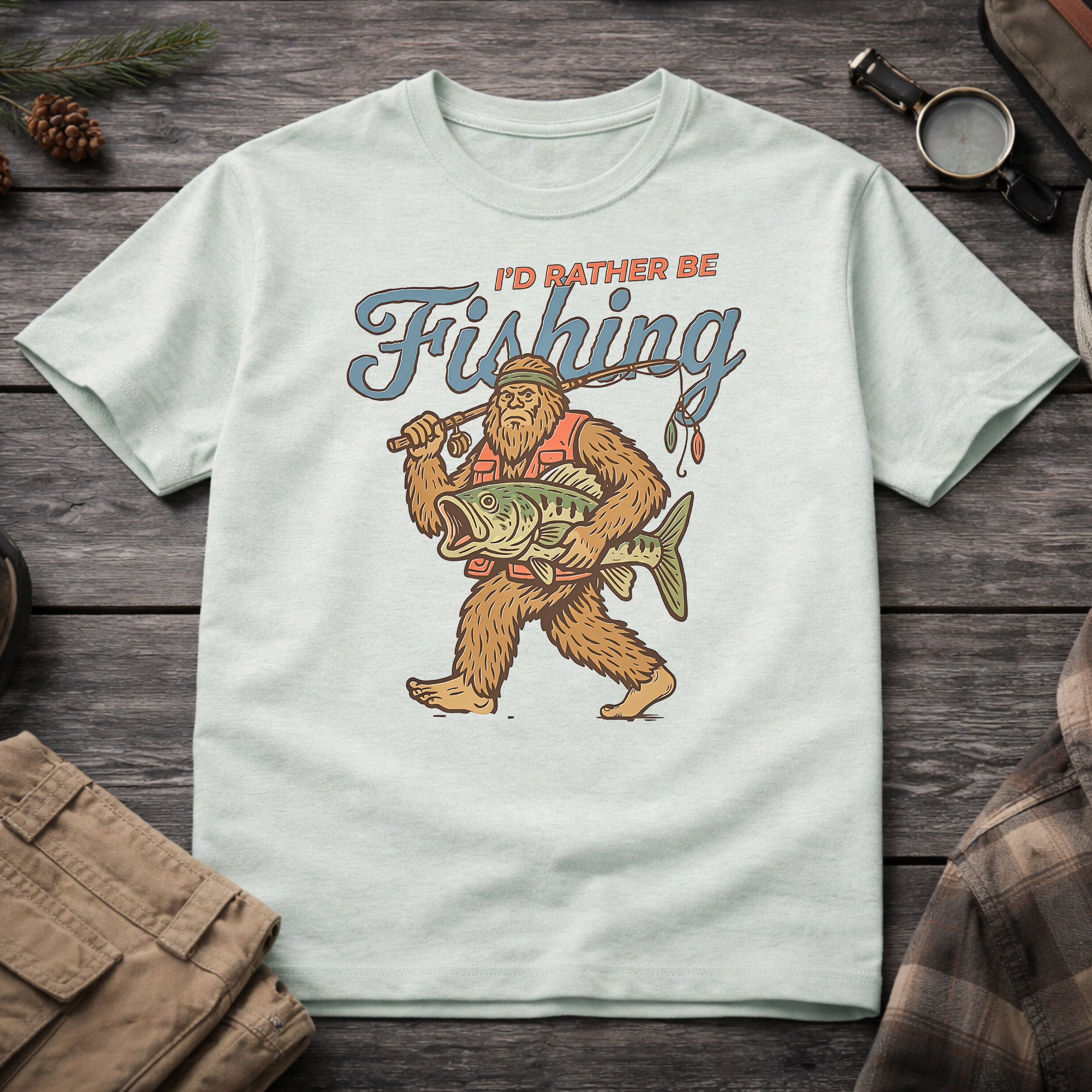 I'd Rather Be Fishing T-Shirt