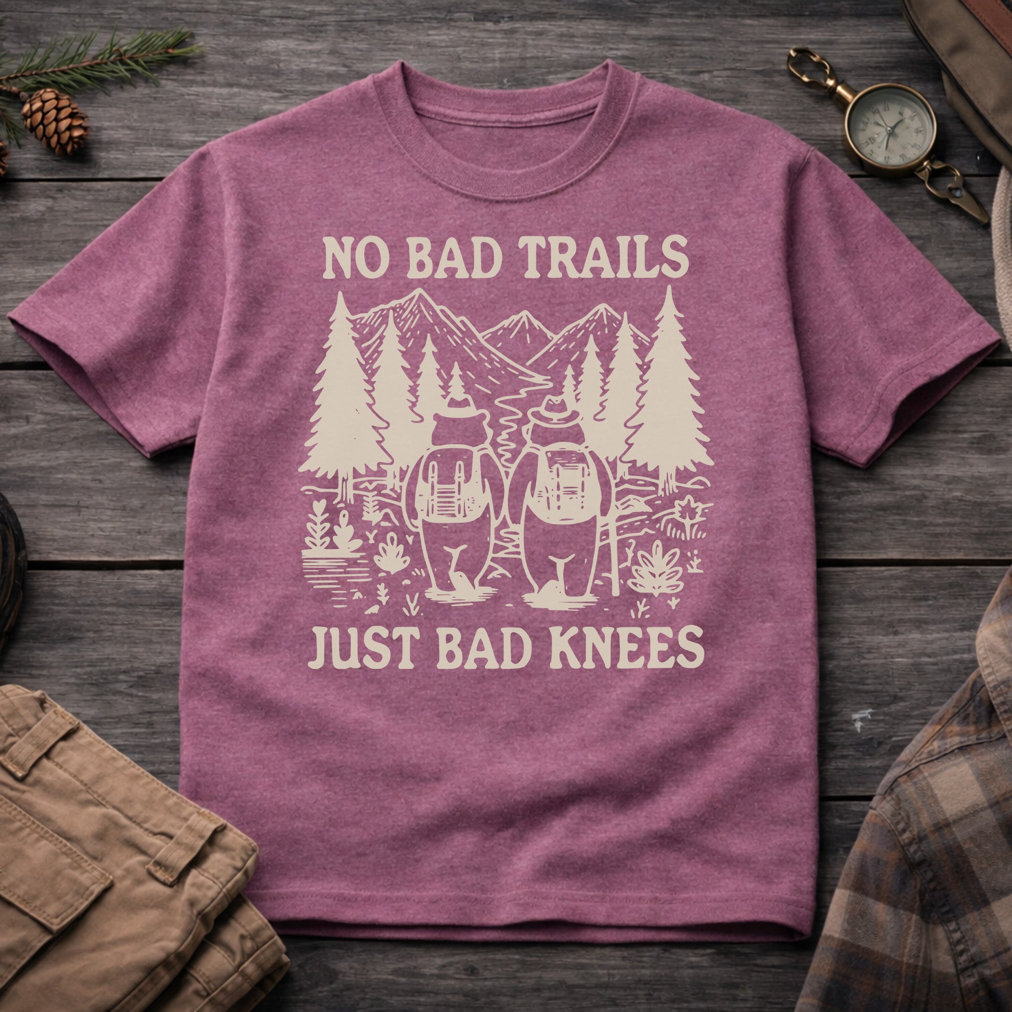 No Bad Trails, Just Bad Knees T-Shirt