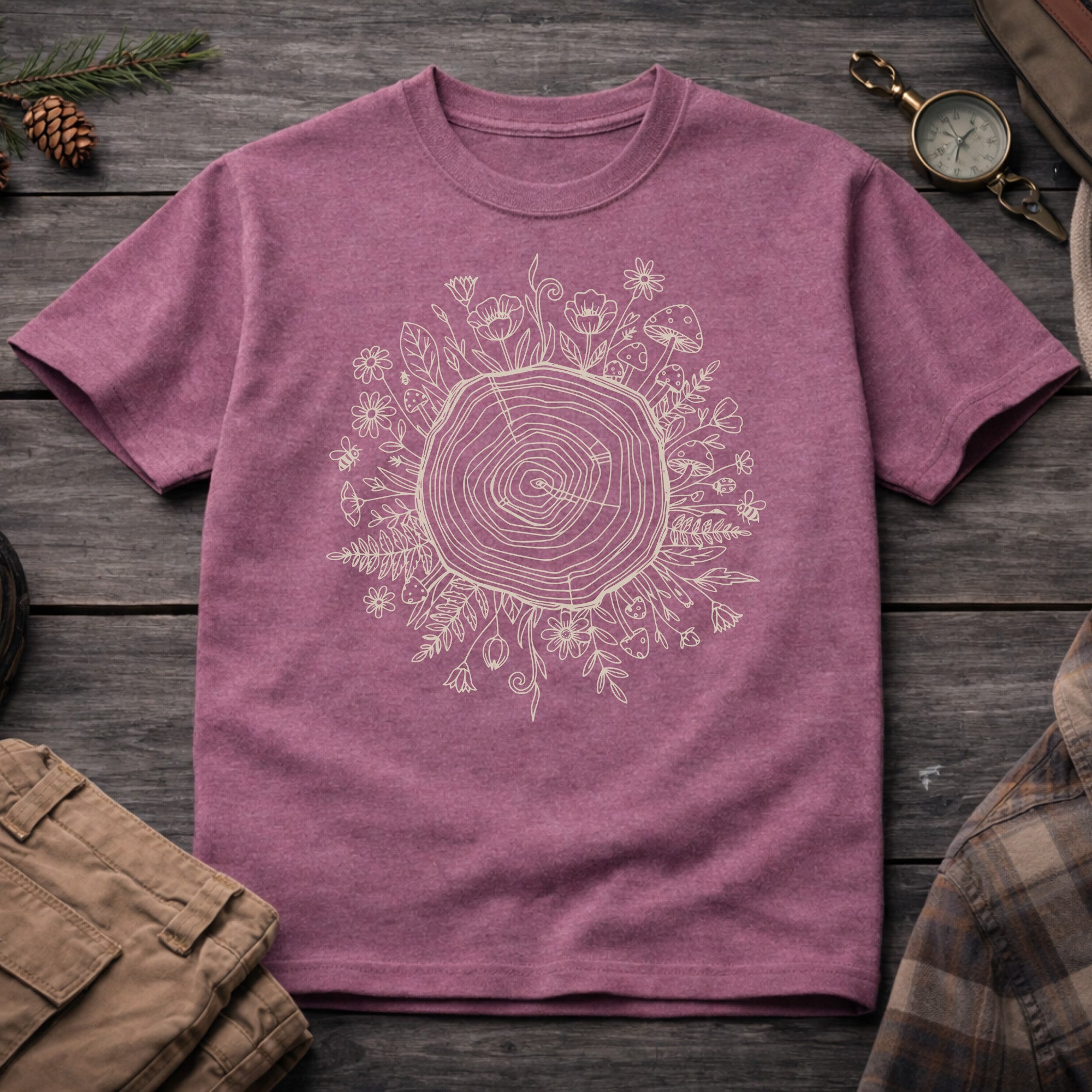 Floral Tree Root T-Shirt