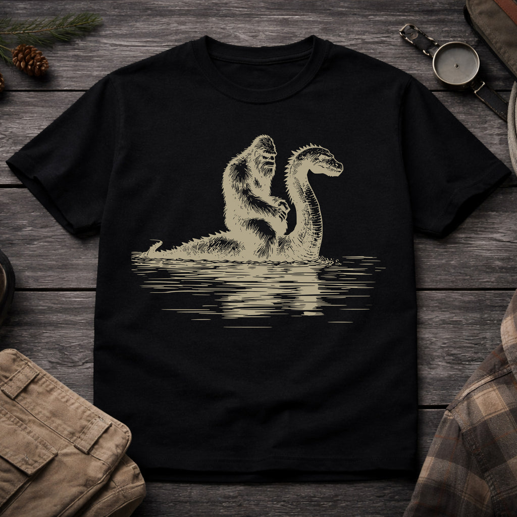 Bigfoot Loch Ness Monster T-Shirt