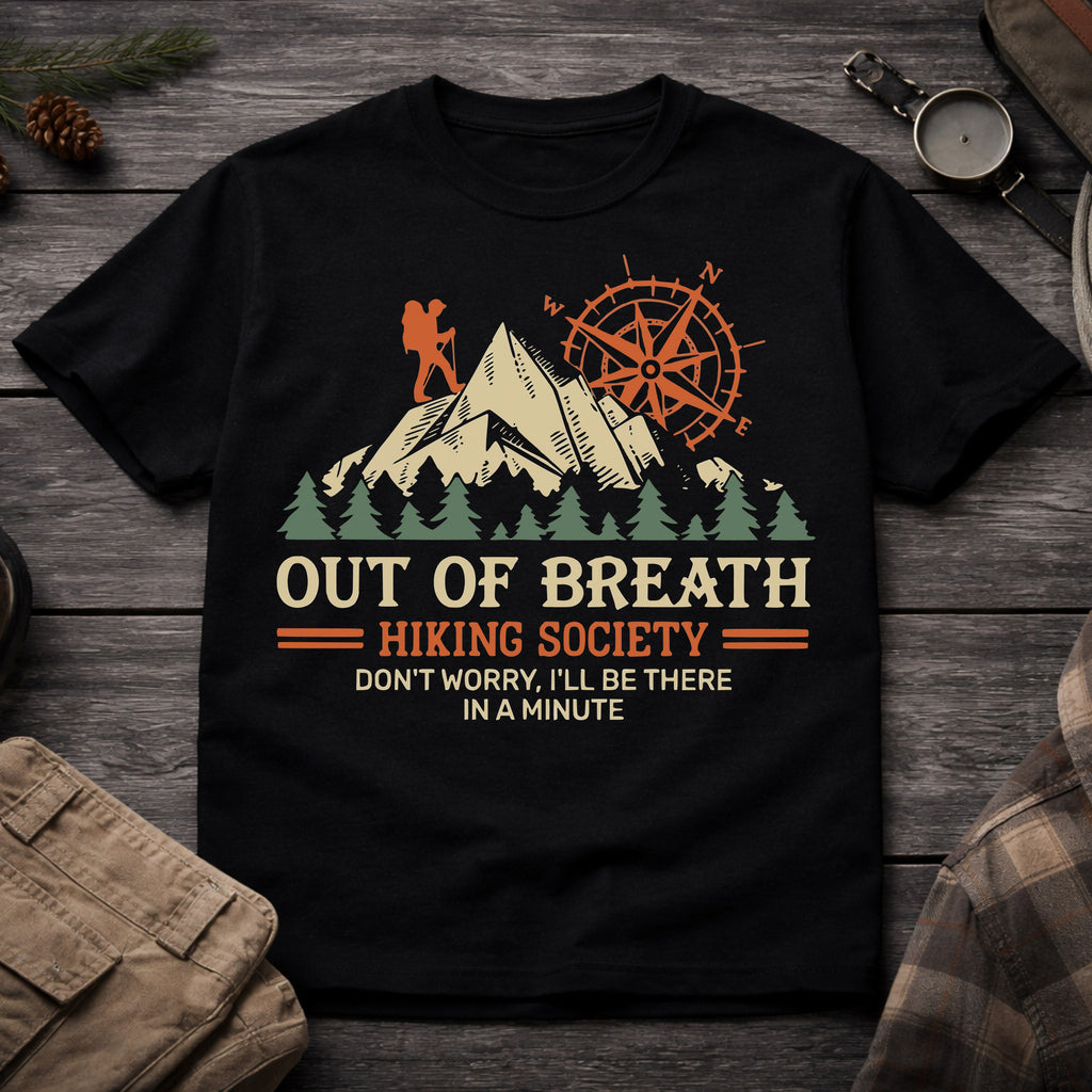 Out of Breath Hiking Society T-Shirt
