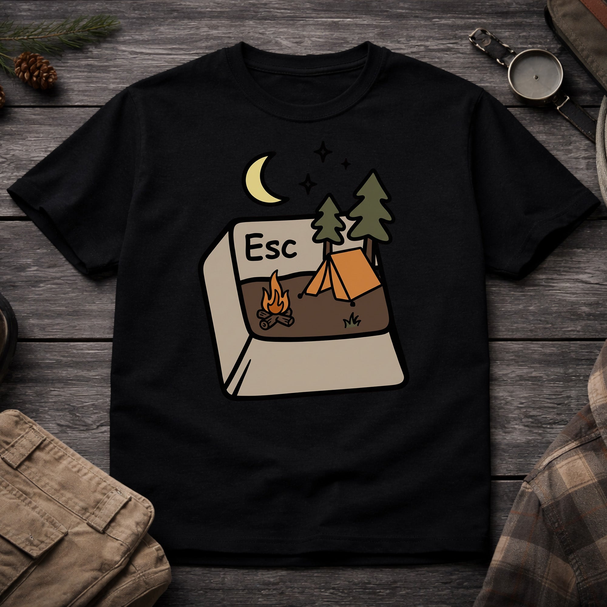 Escape Keyboard Button Nature T-Shirt
