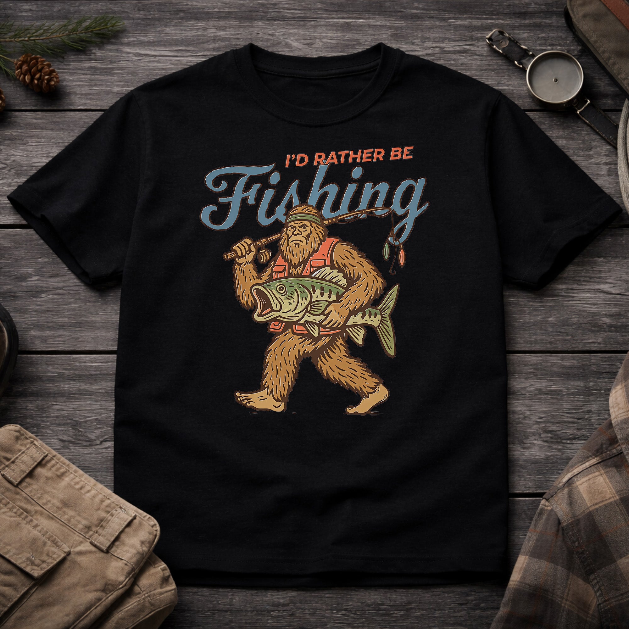 I'd Rather Be Fishing T-Shirt