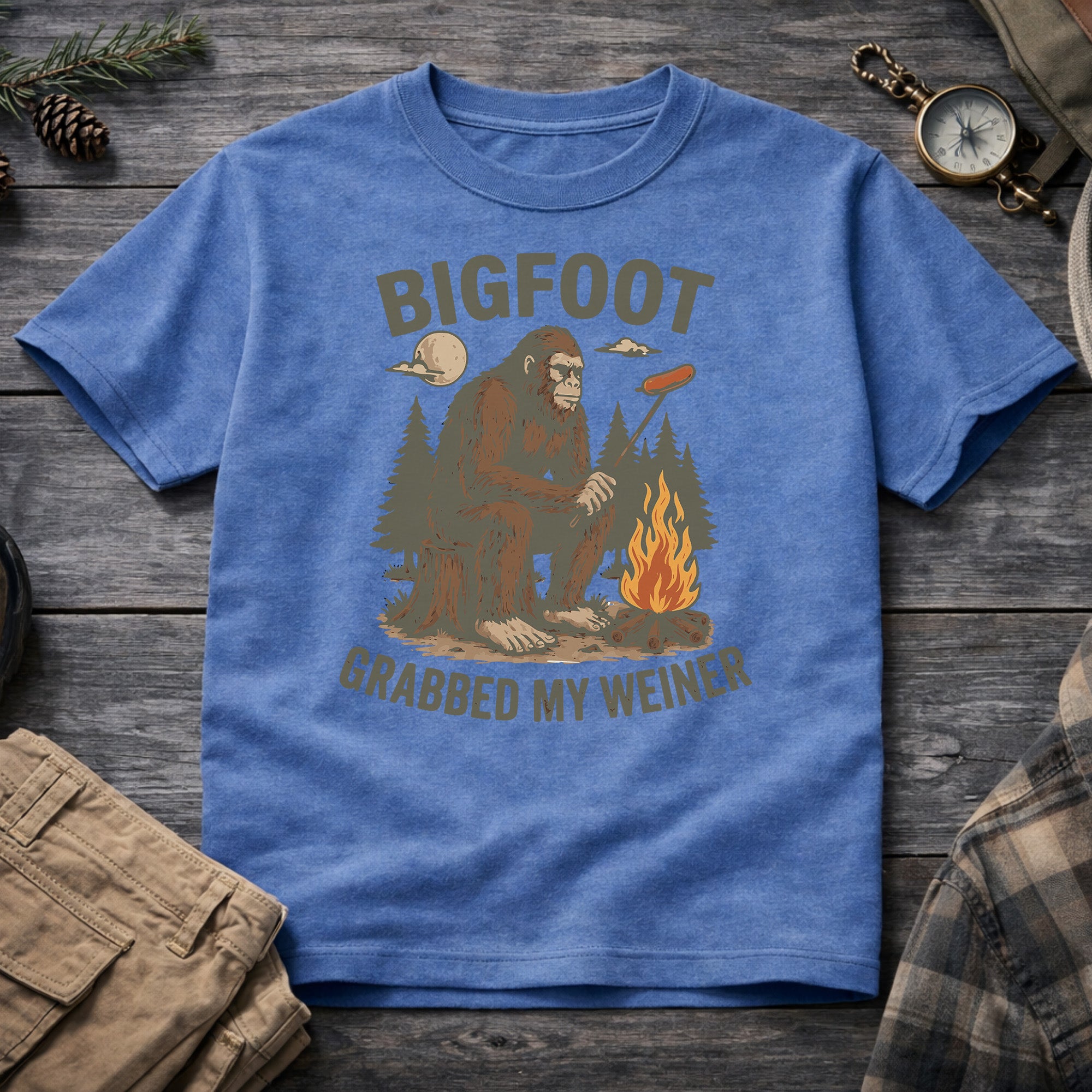 Bigfoot Grabbed My Weiner T-Shirt