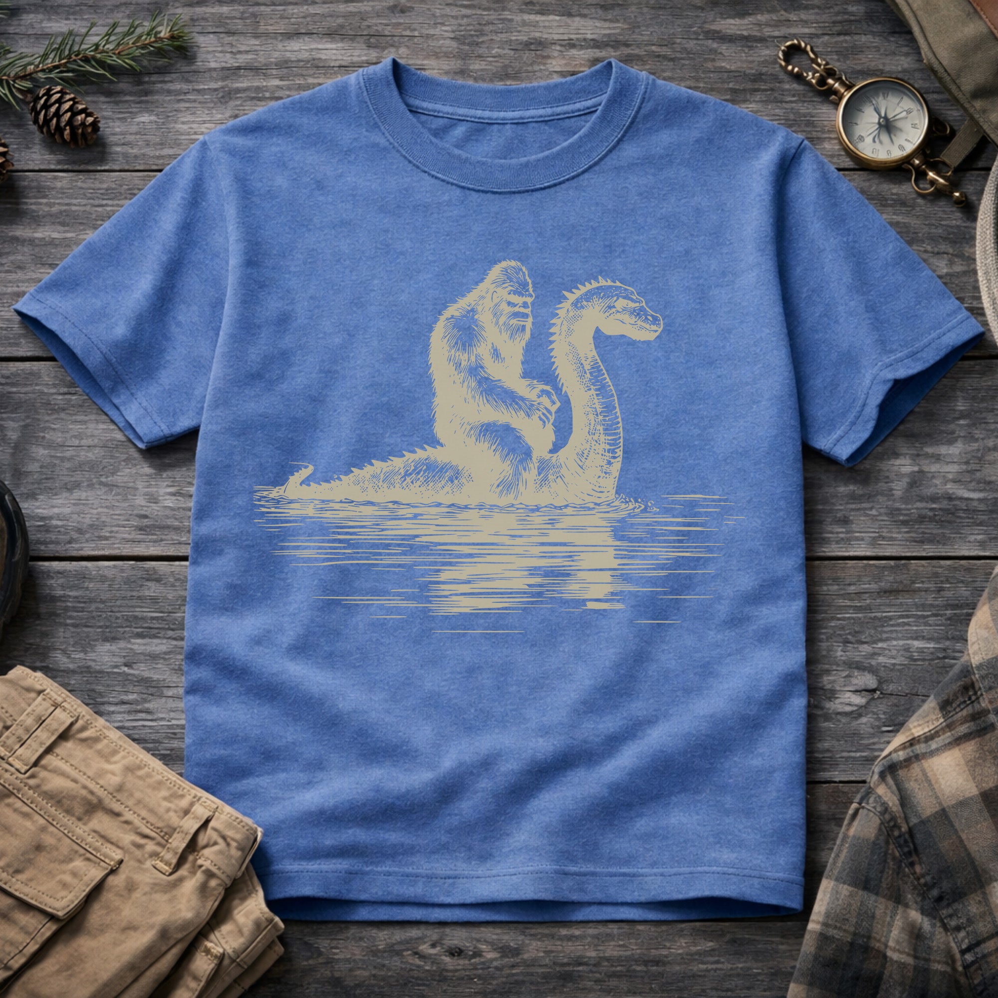 Bigfoot Loch Ness Monster T-Shirt