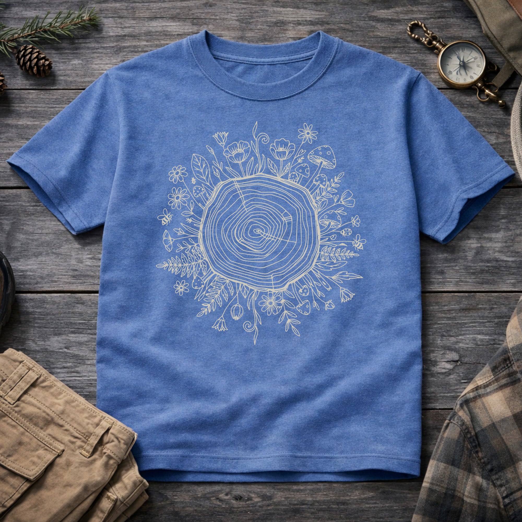 Floral Tree Root T-Shirt