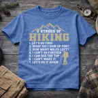 7 Stages of Hiking T-Shirt