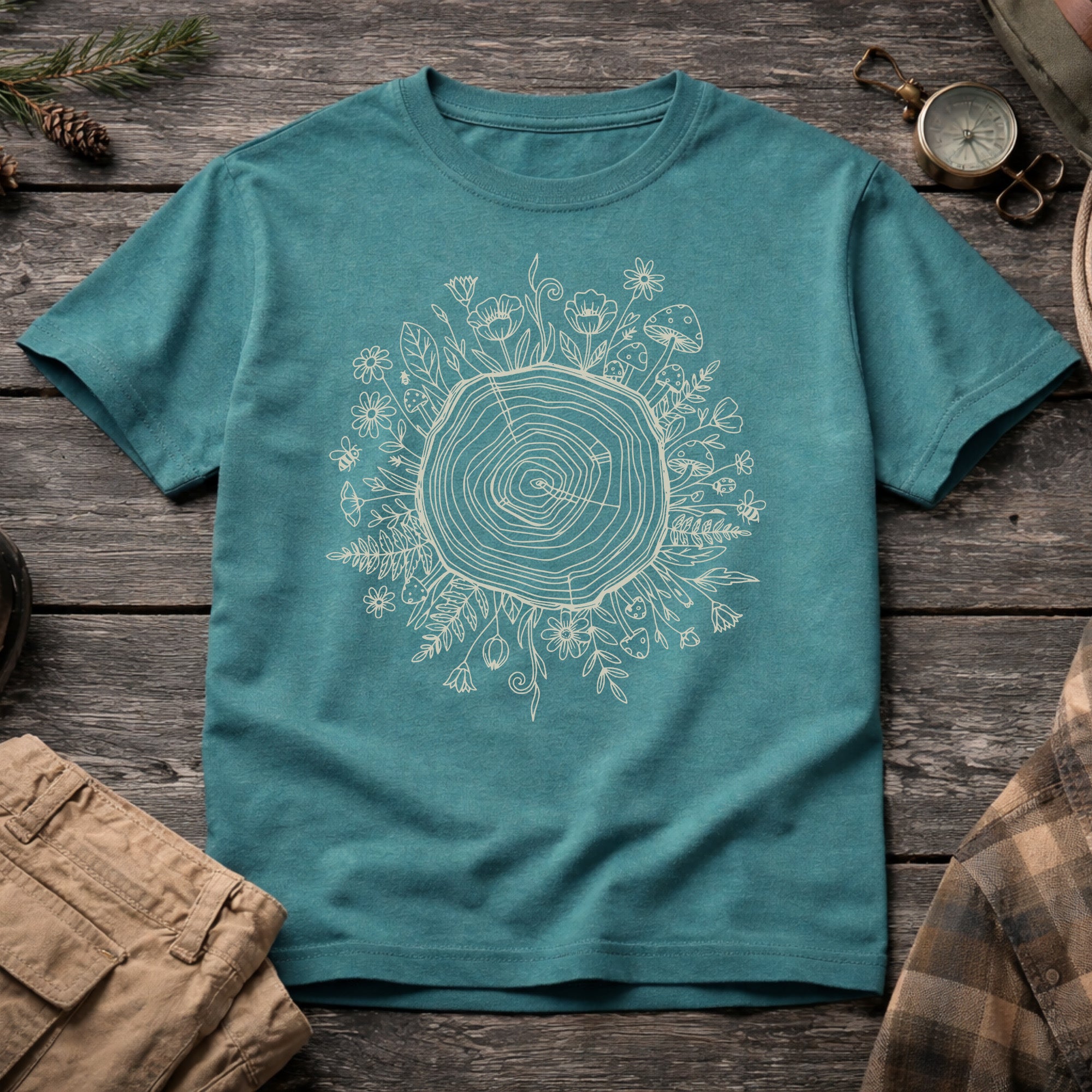 Floral Tree Root T-Shirt