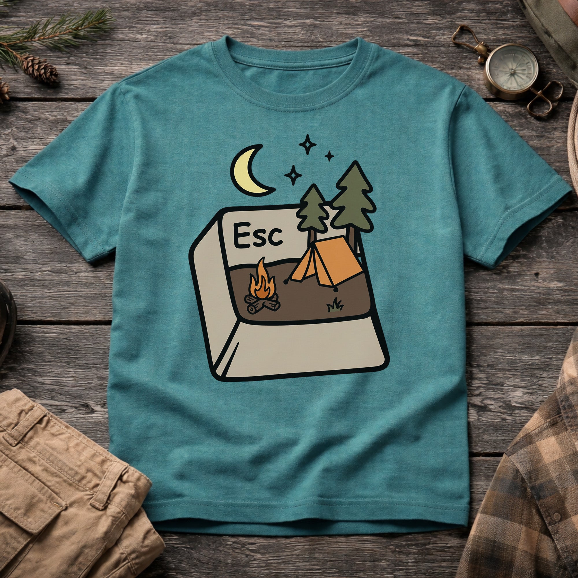Escape Keyboard Button Nature T-Shirt