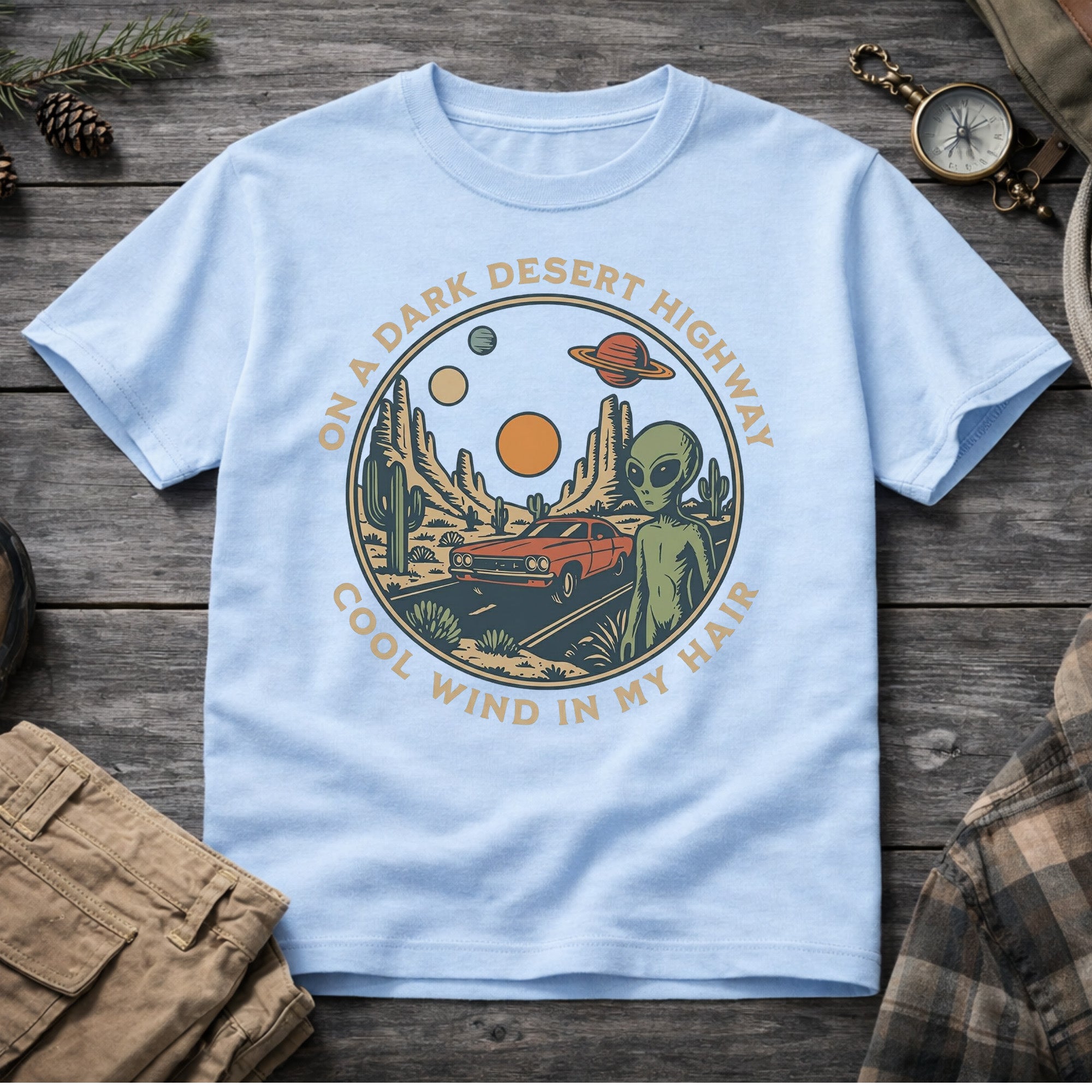 On a Desert Highway T-Shirt