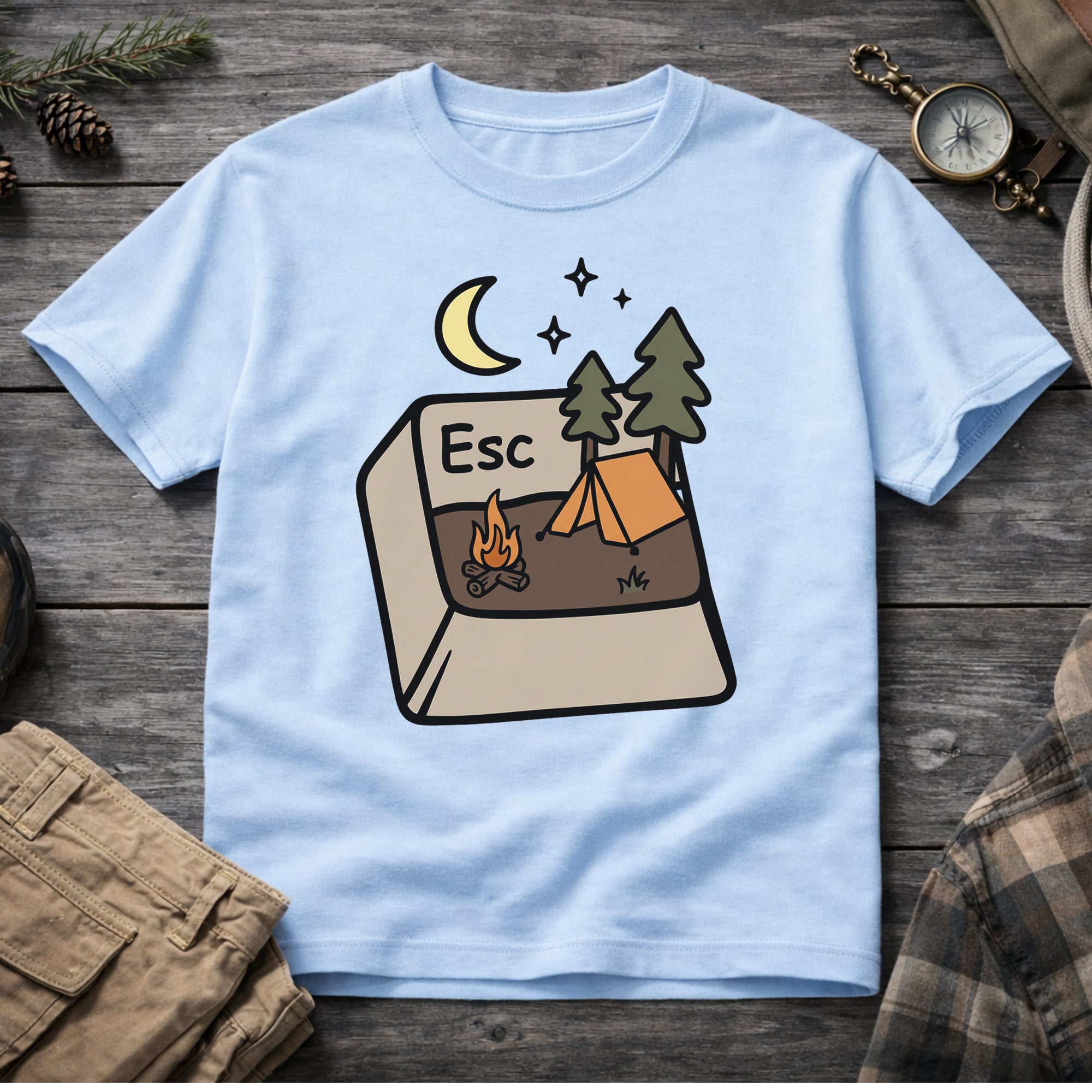 Escape Keyboard Button Nature T-Shirt