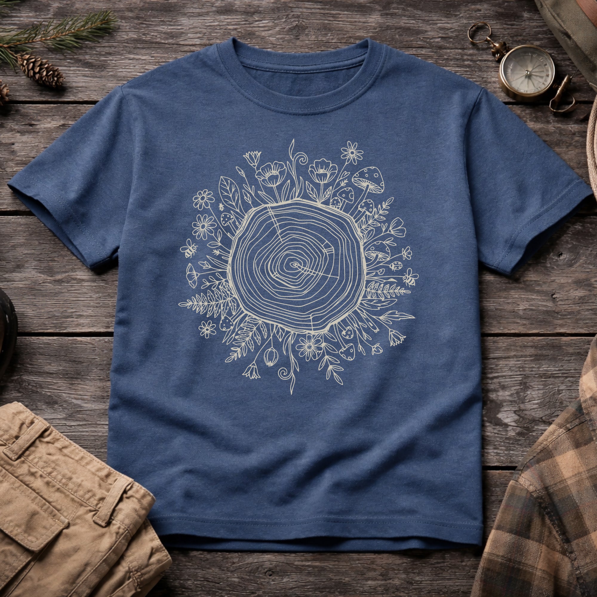 Floral Tree Root T-Shirt