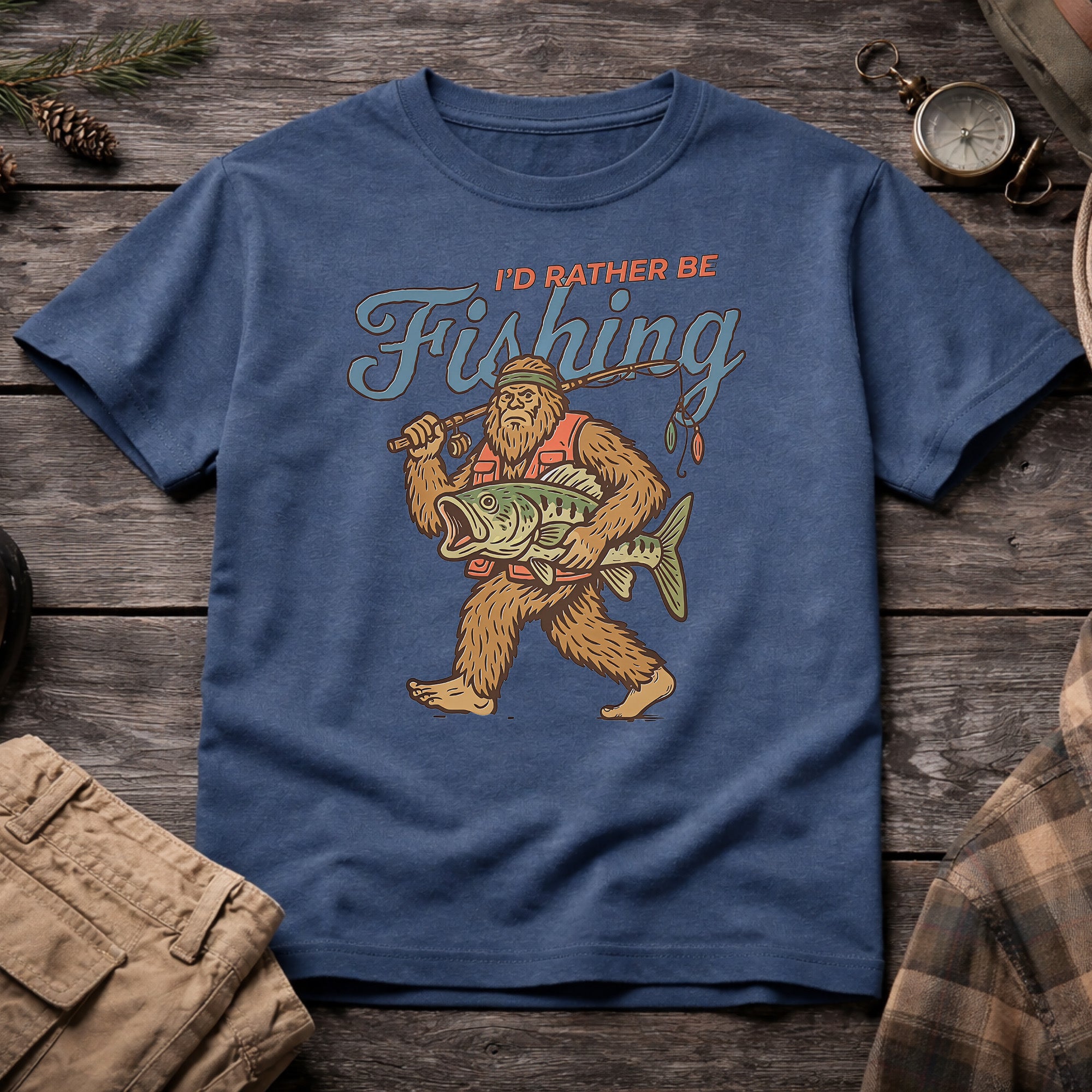 I'd Rather Be Fishing T-Shirt