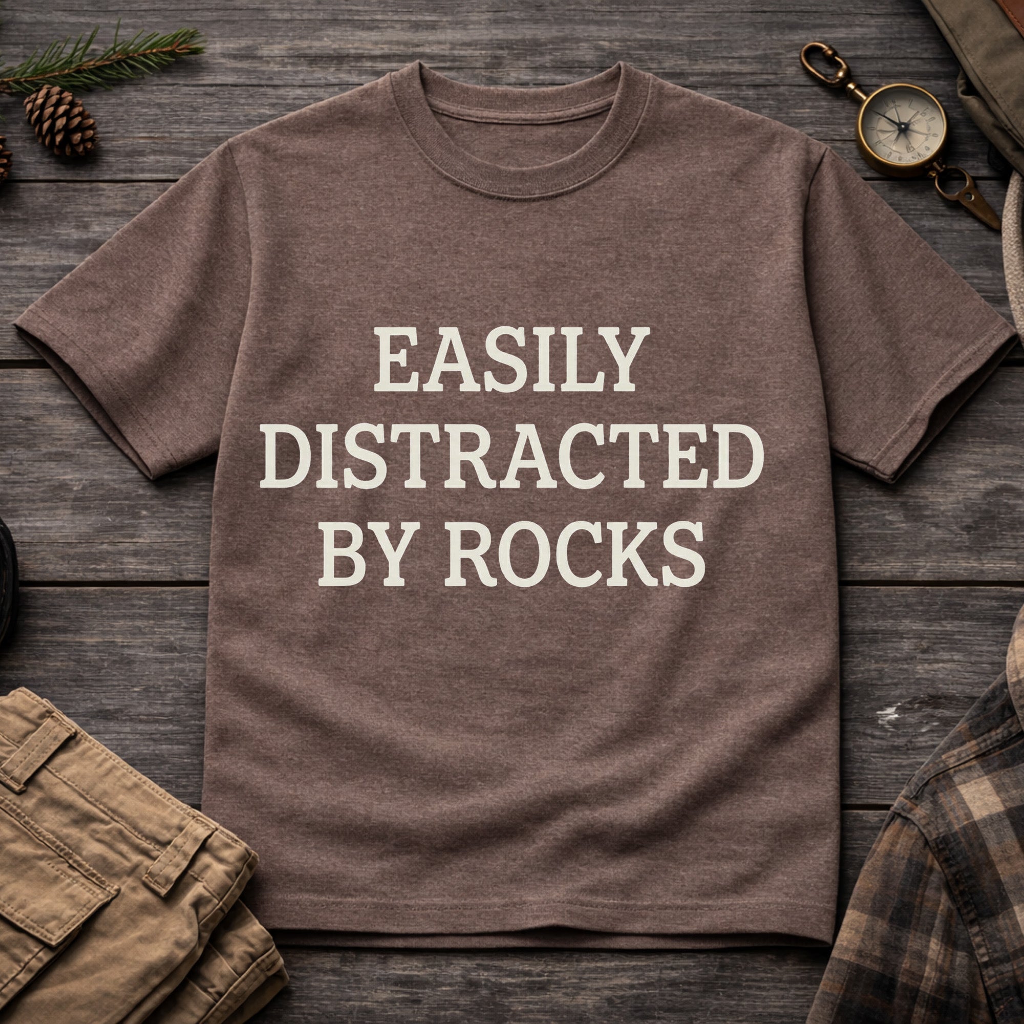 Easily Distracted By Rocks T-Shirt