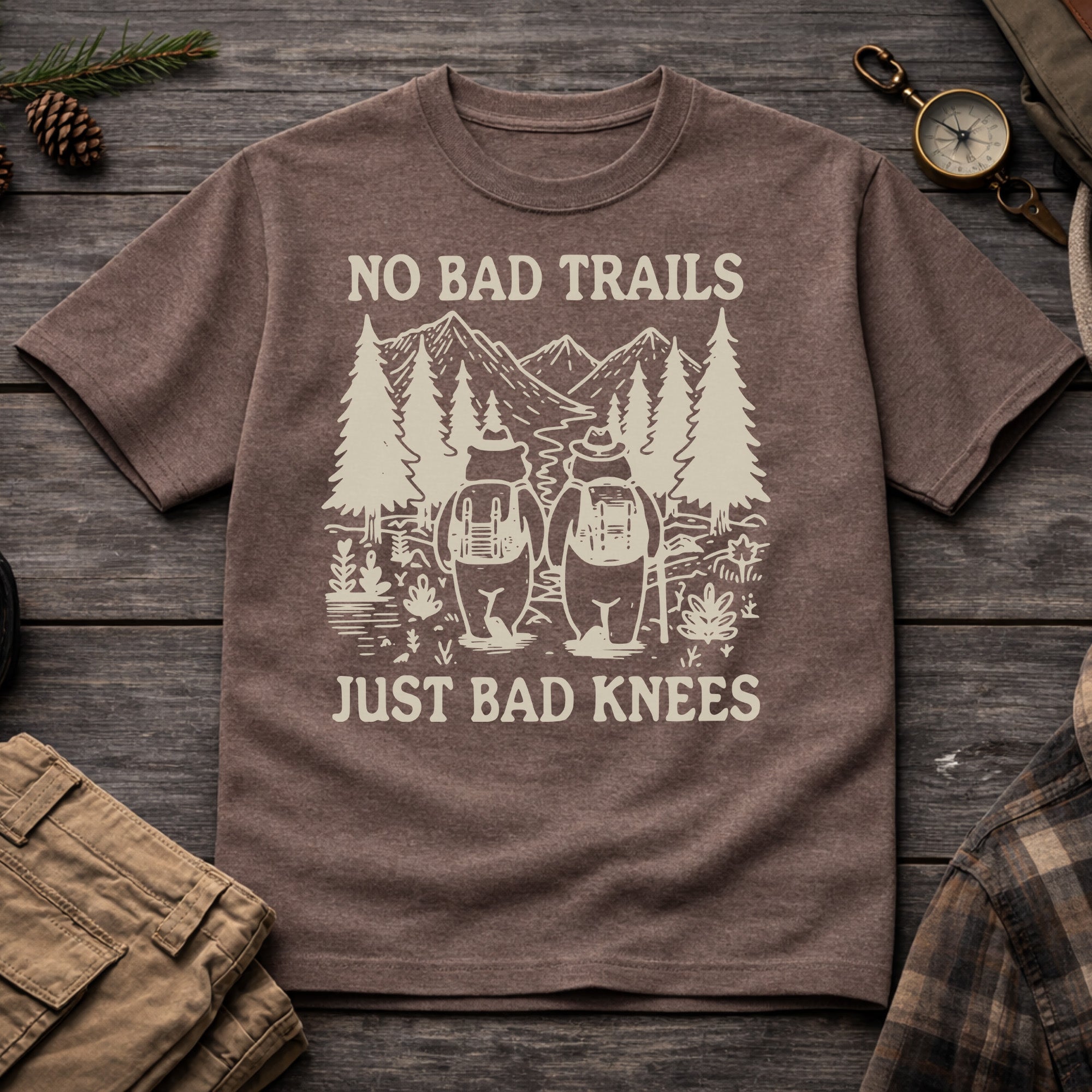 No Bad Trails, Just Bad Knees T-Shirt