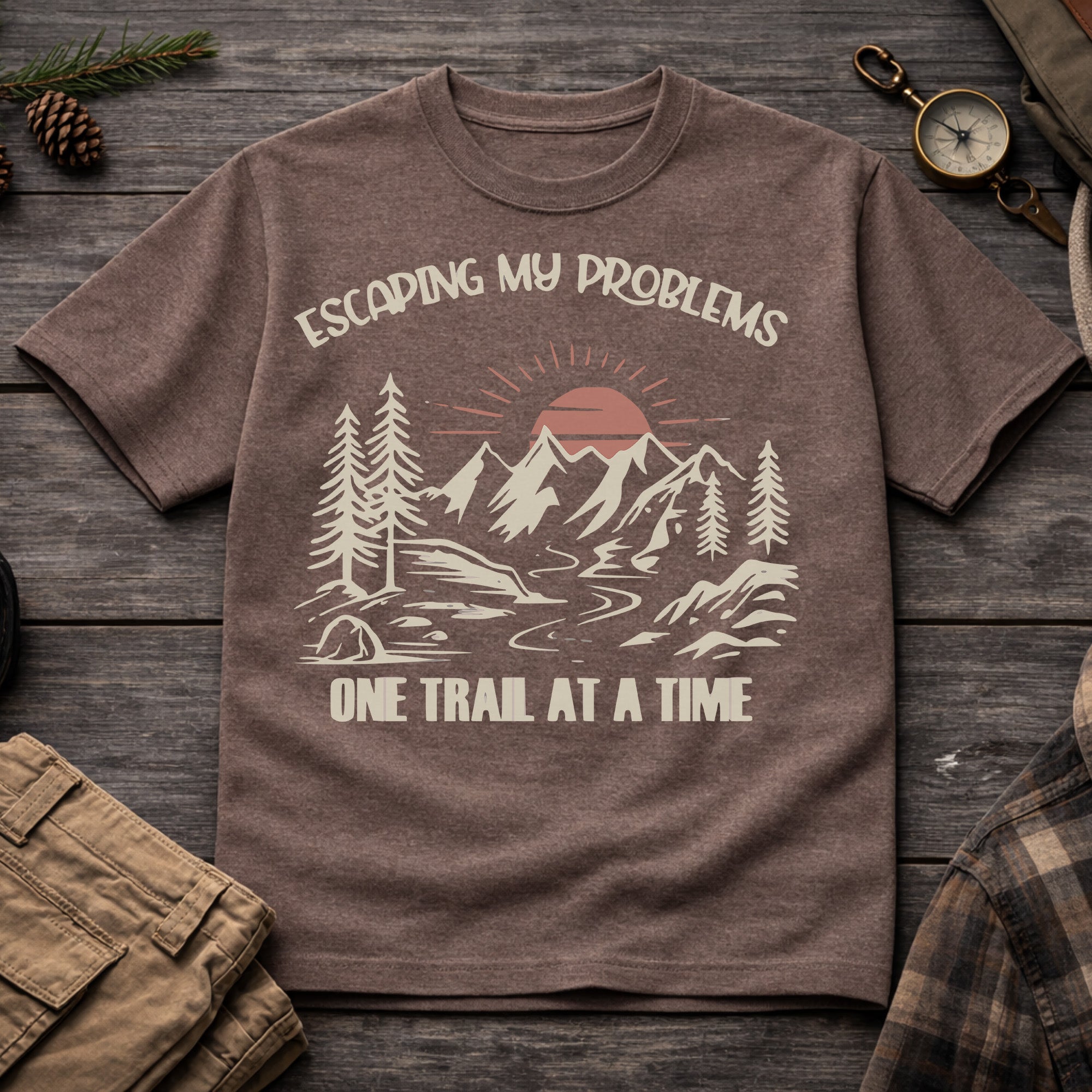 Escaping My Problems One Trail at a Time T-Shirt