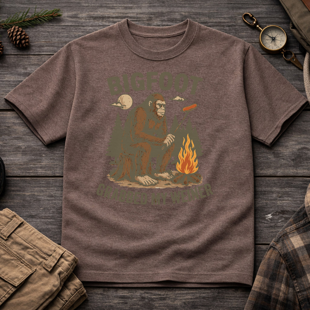 Bigfoot Grabbed My Weiner T-Shirt