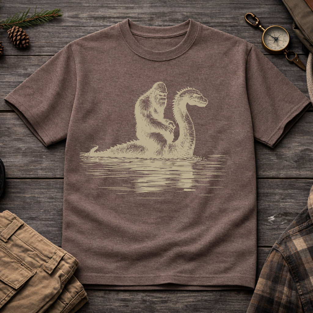 Bigfoot Loch Ness Monster T-Shirt