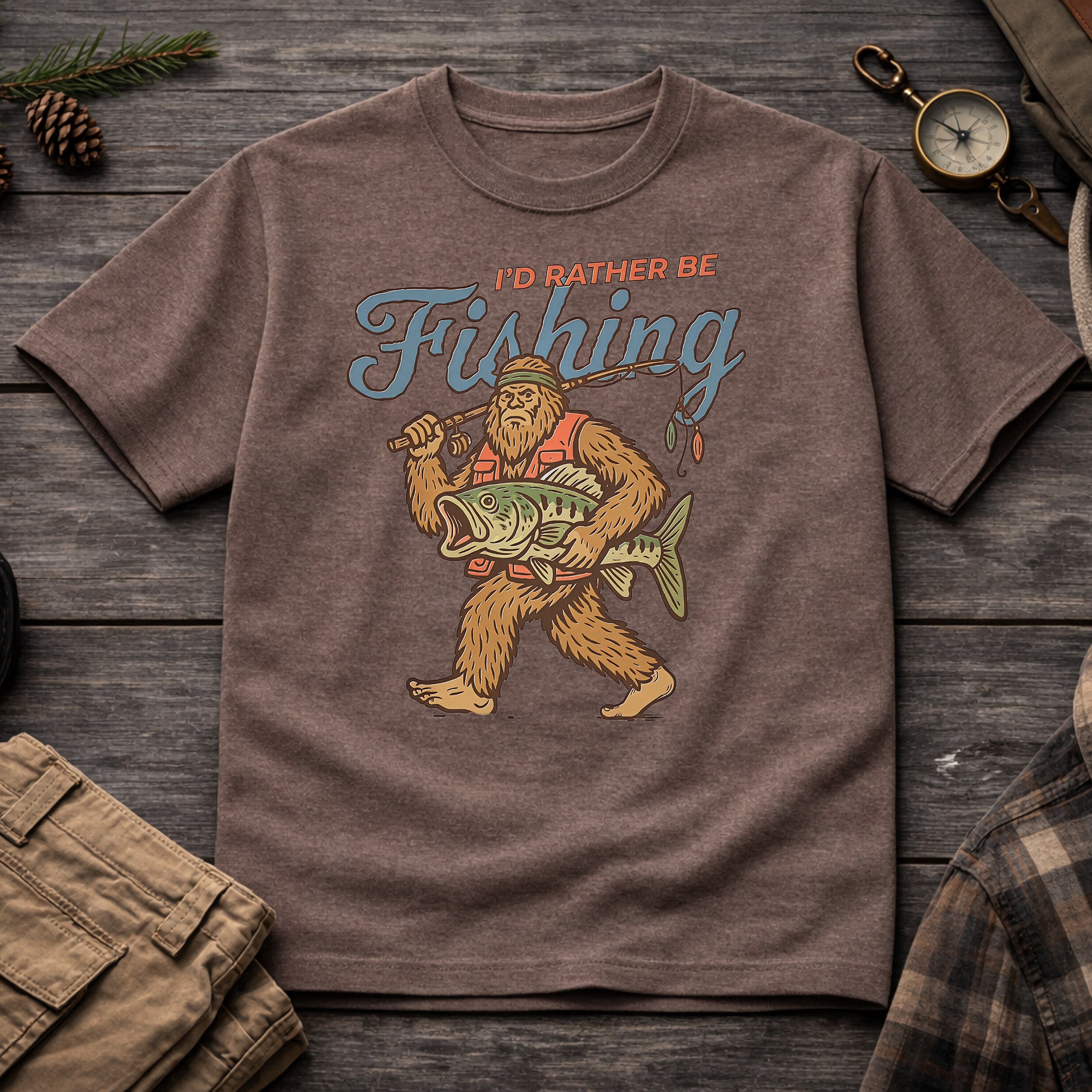 I'd Rather Be Fishing T-Shirt