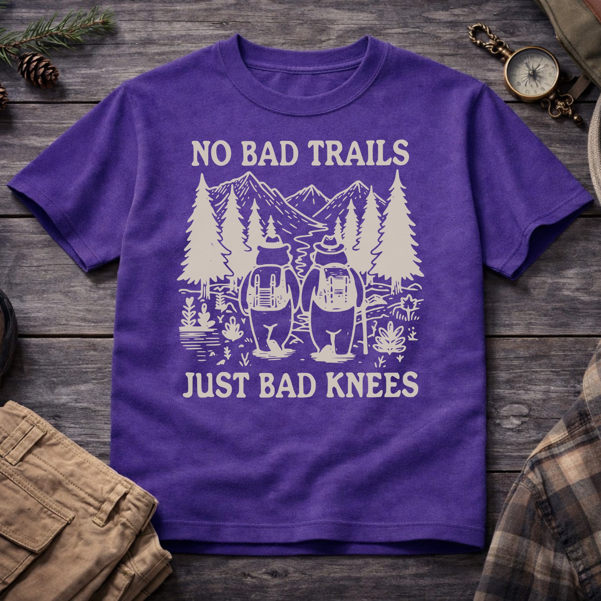 No Bad Trails, Just Bad Knees T-Shirt