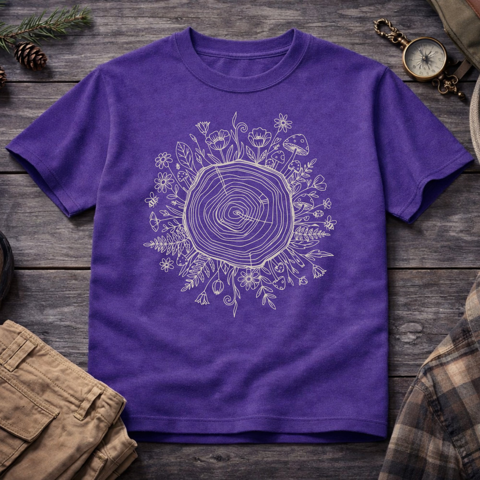 Floral Tree Root T-Shirt