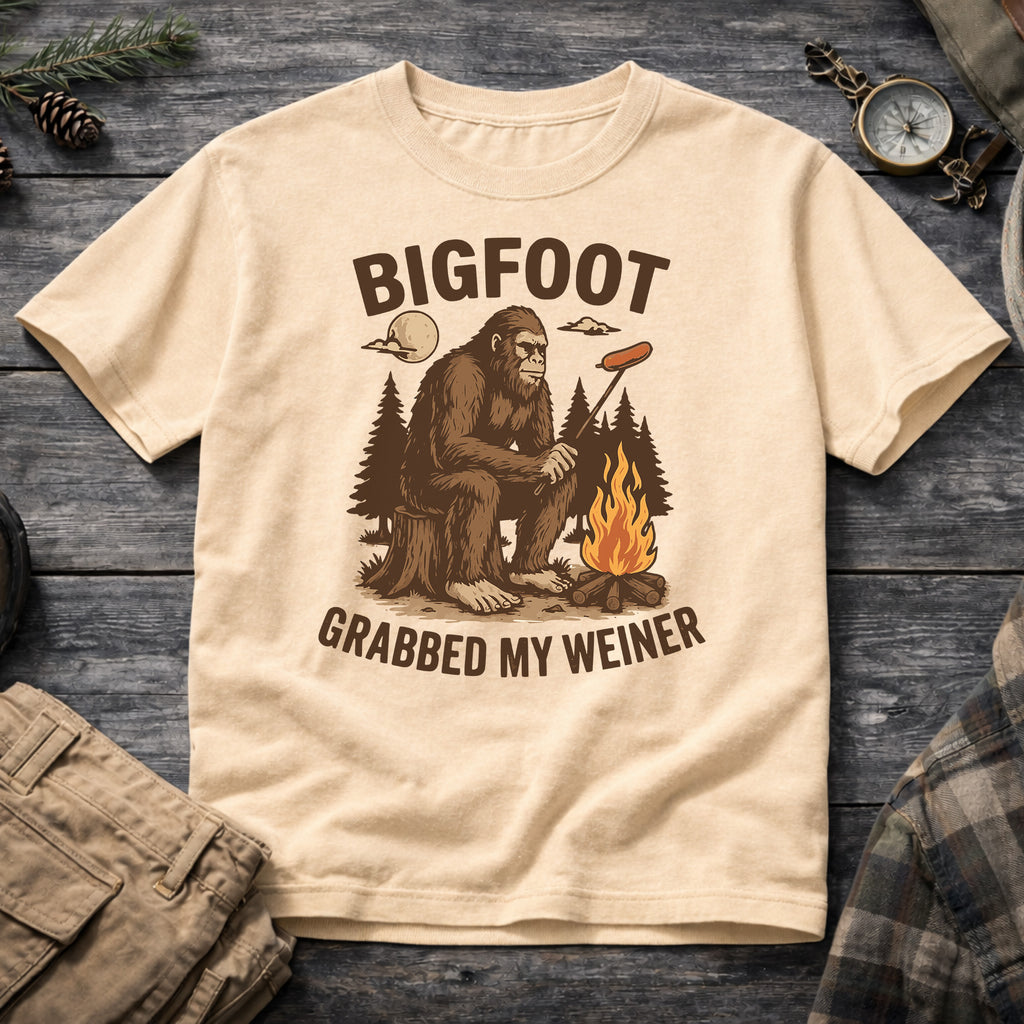 Bigfoot Grabbed My Weiner T-Shirt