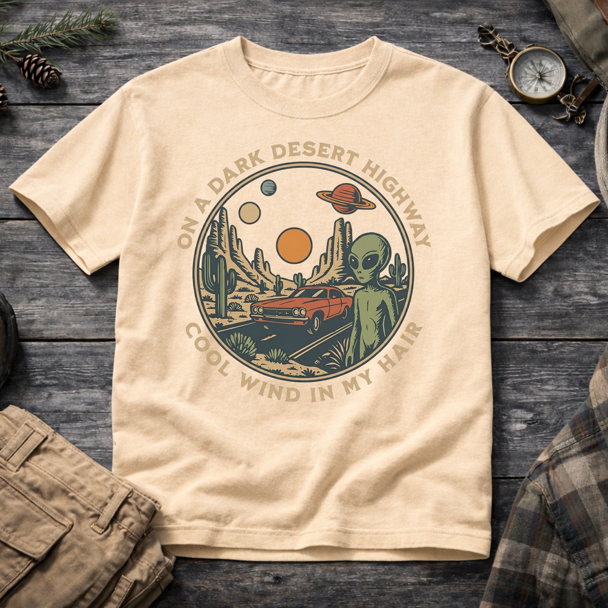 On a Desert Highway T-Shirt