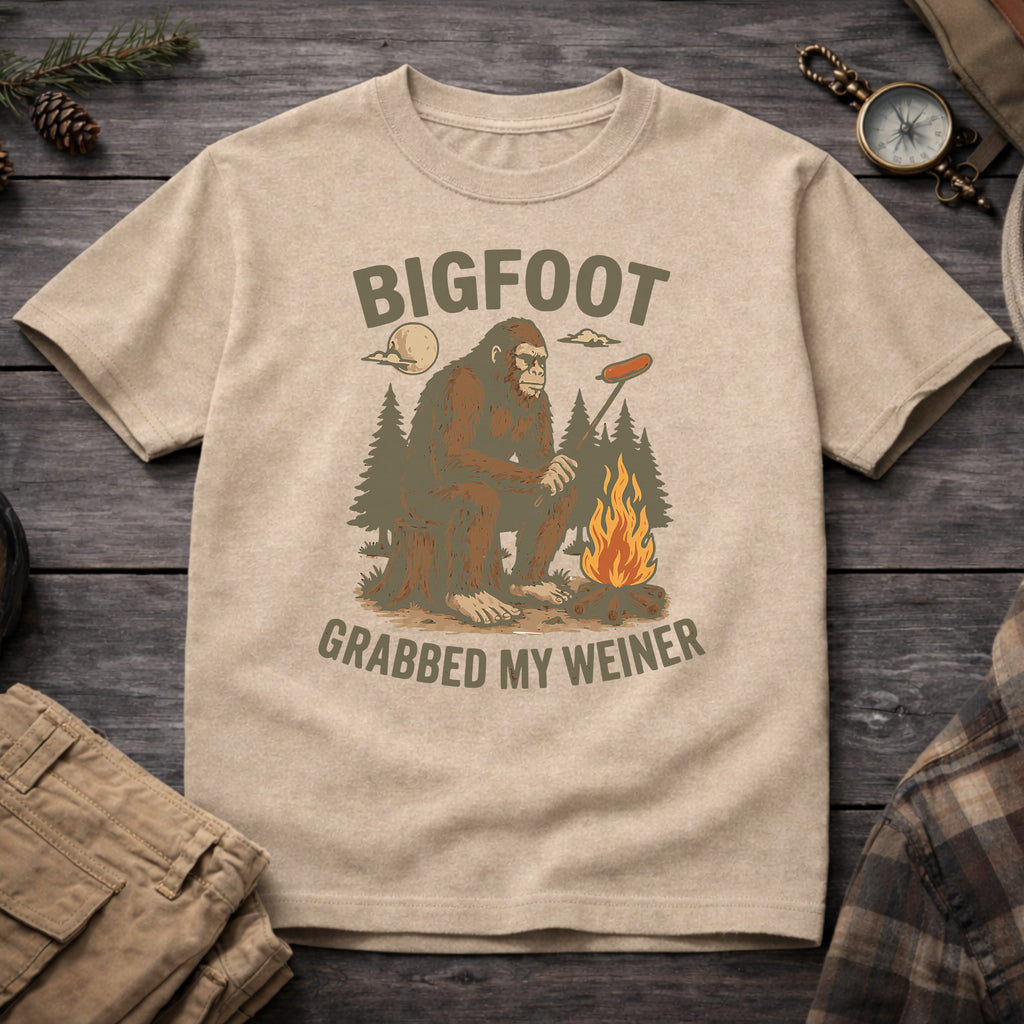 Bigfoot Grabbed My Weiner T-Shirt