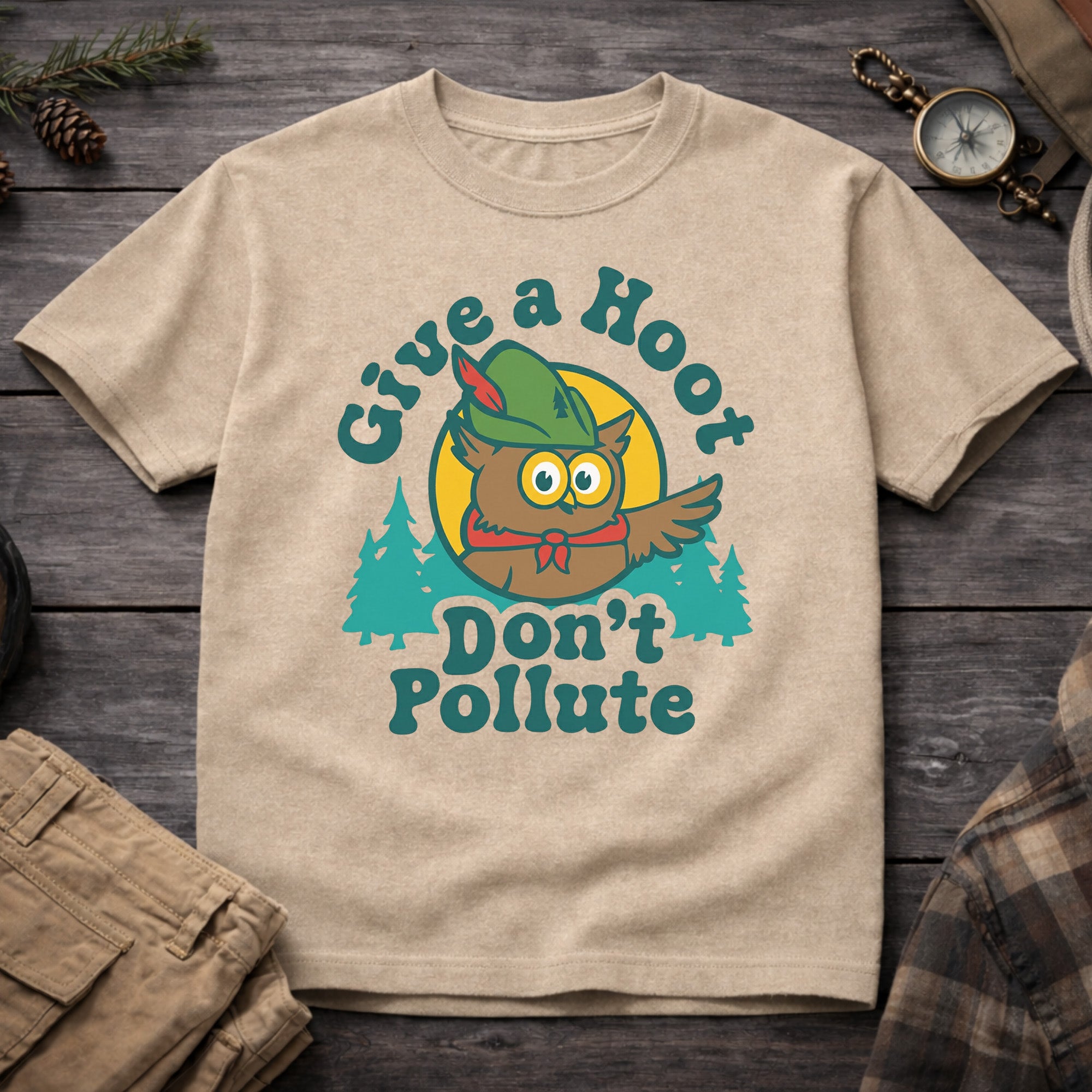 Give a Hoot, Don't Pollute T-Shirt