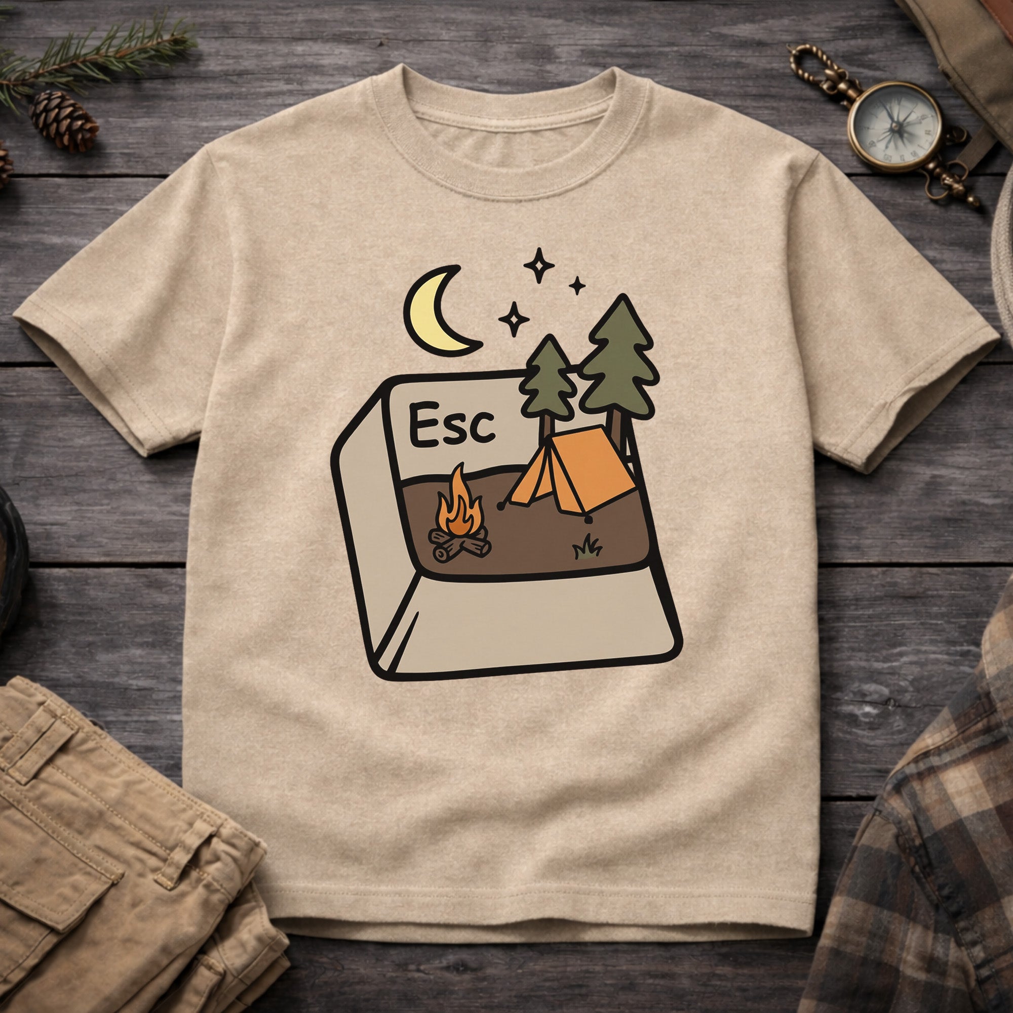 Escape Keyboard Button Nature T-Shirt