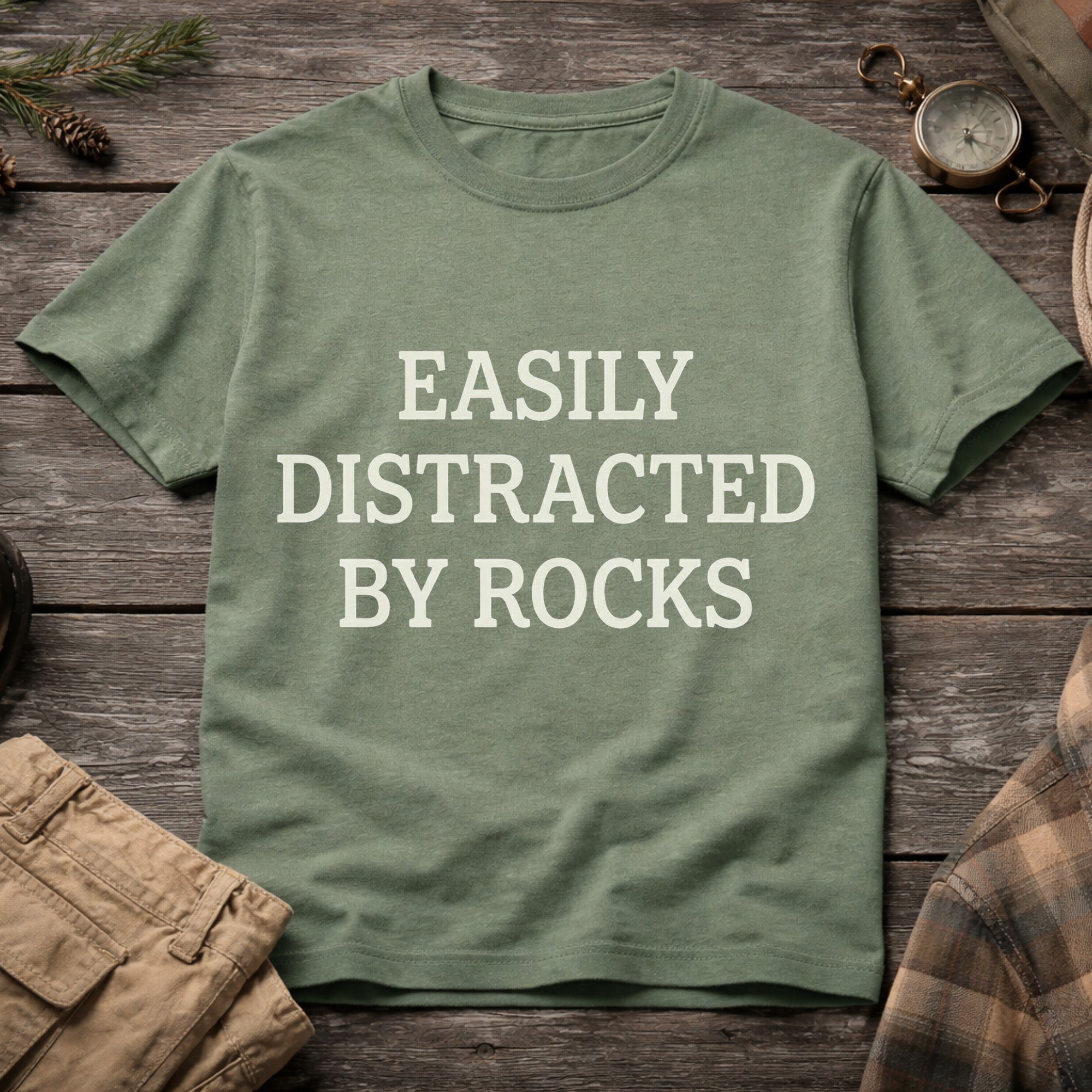 Easily Distracted By Rocks T-Shirt
