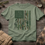 Fishing USA Flag T-Shirt