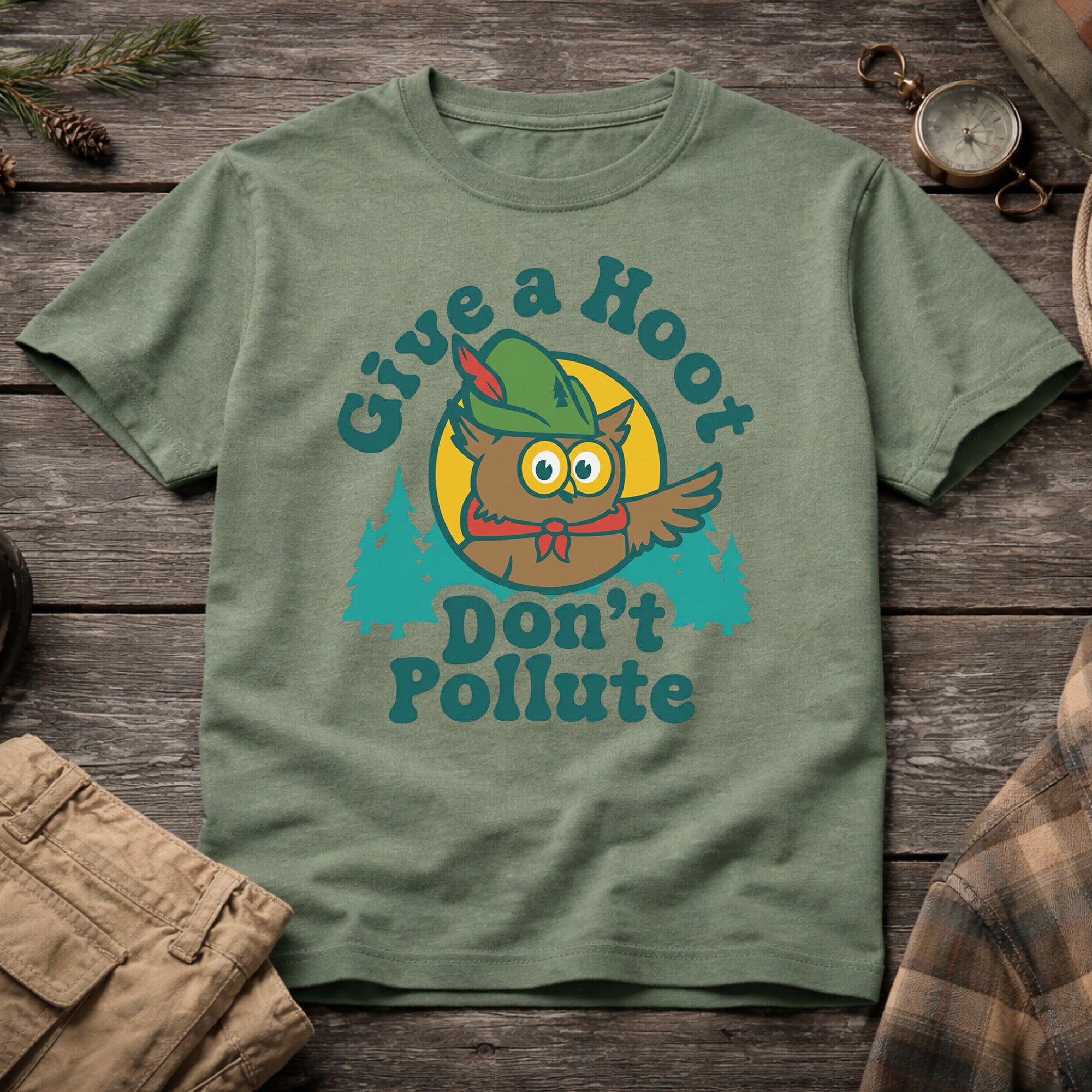 Give a Hoot, Don't Pollute T-Shirt