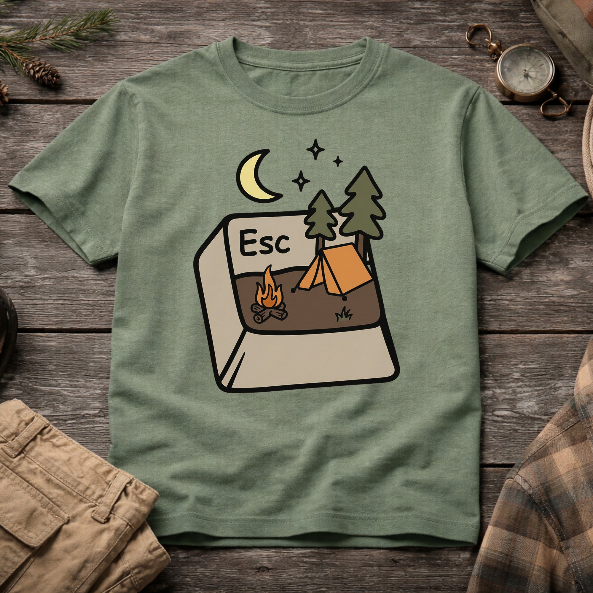 Escape Keyboard Button Nature T-Shirt