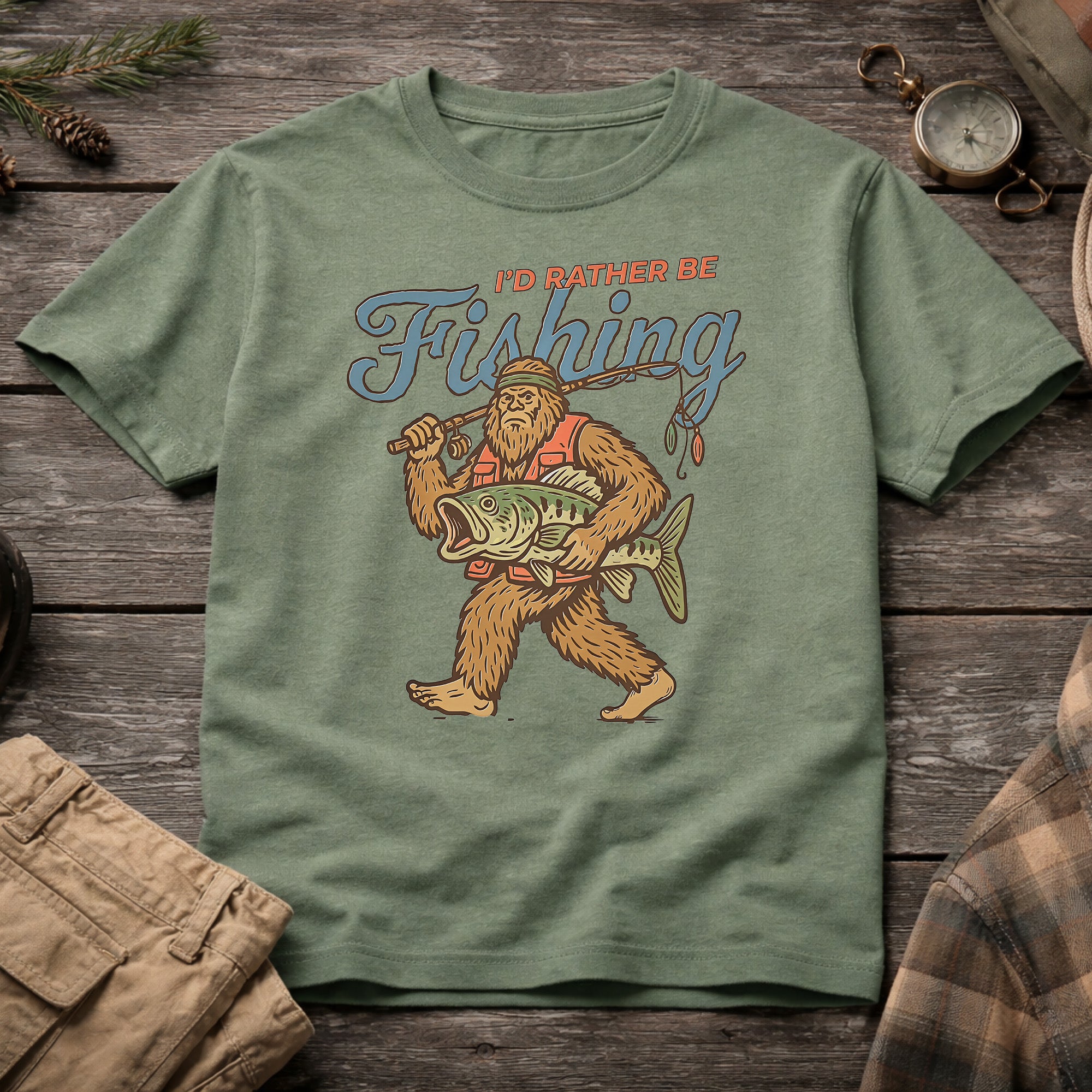 I'd Rather Be Fishing T-Shirt